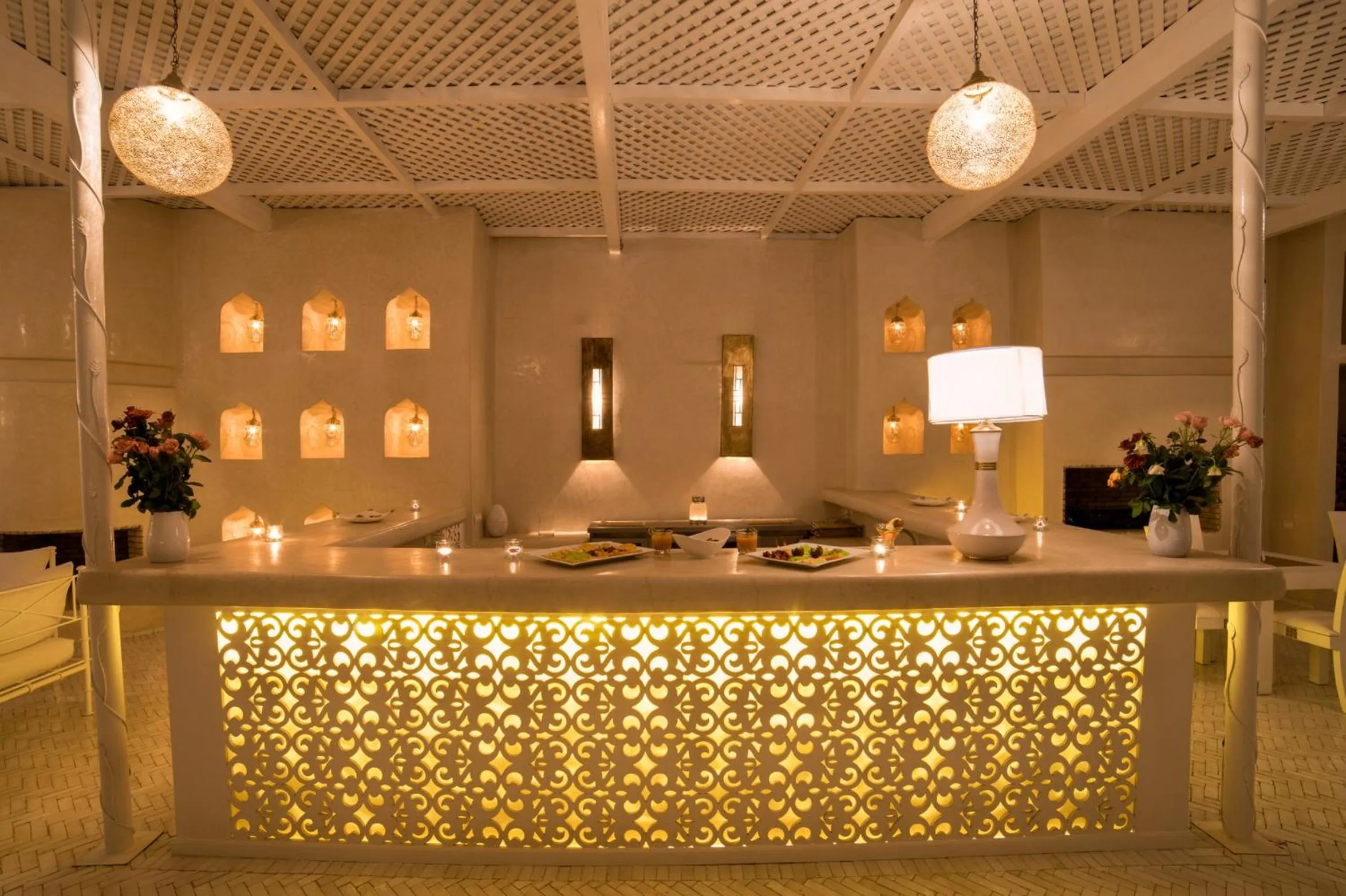 Patio in Riad Palais Blanc & Spa