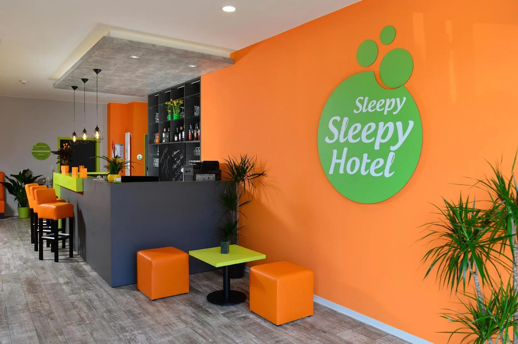 Lobby or reception in SleepySleepy Hotel Gießen