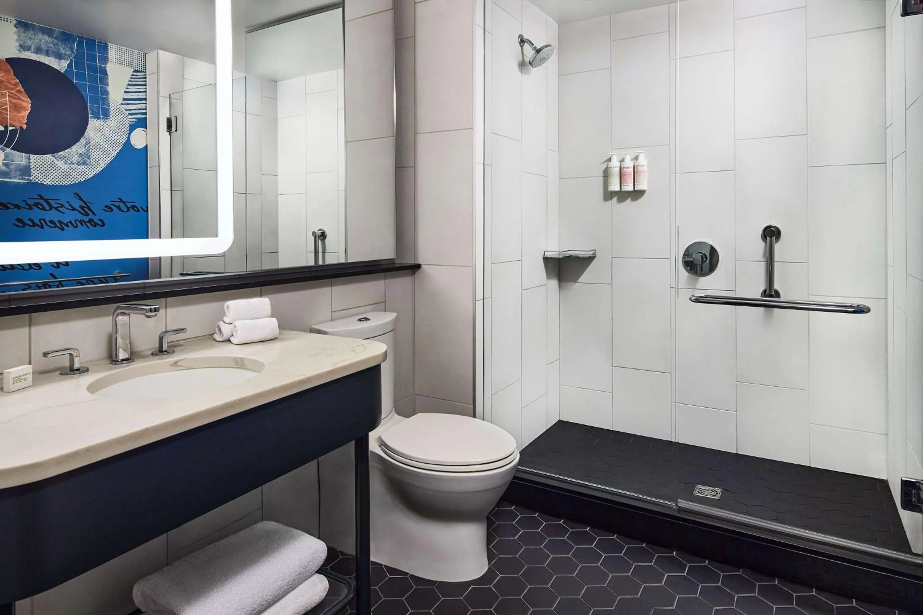 Bathroom in The Bankers Alley Hotel Nashville, Tapestry Collection by Hilton