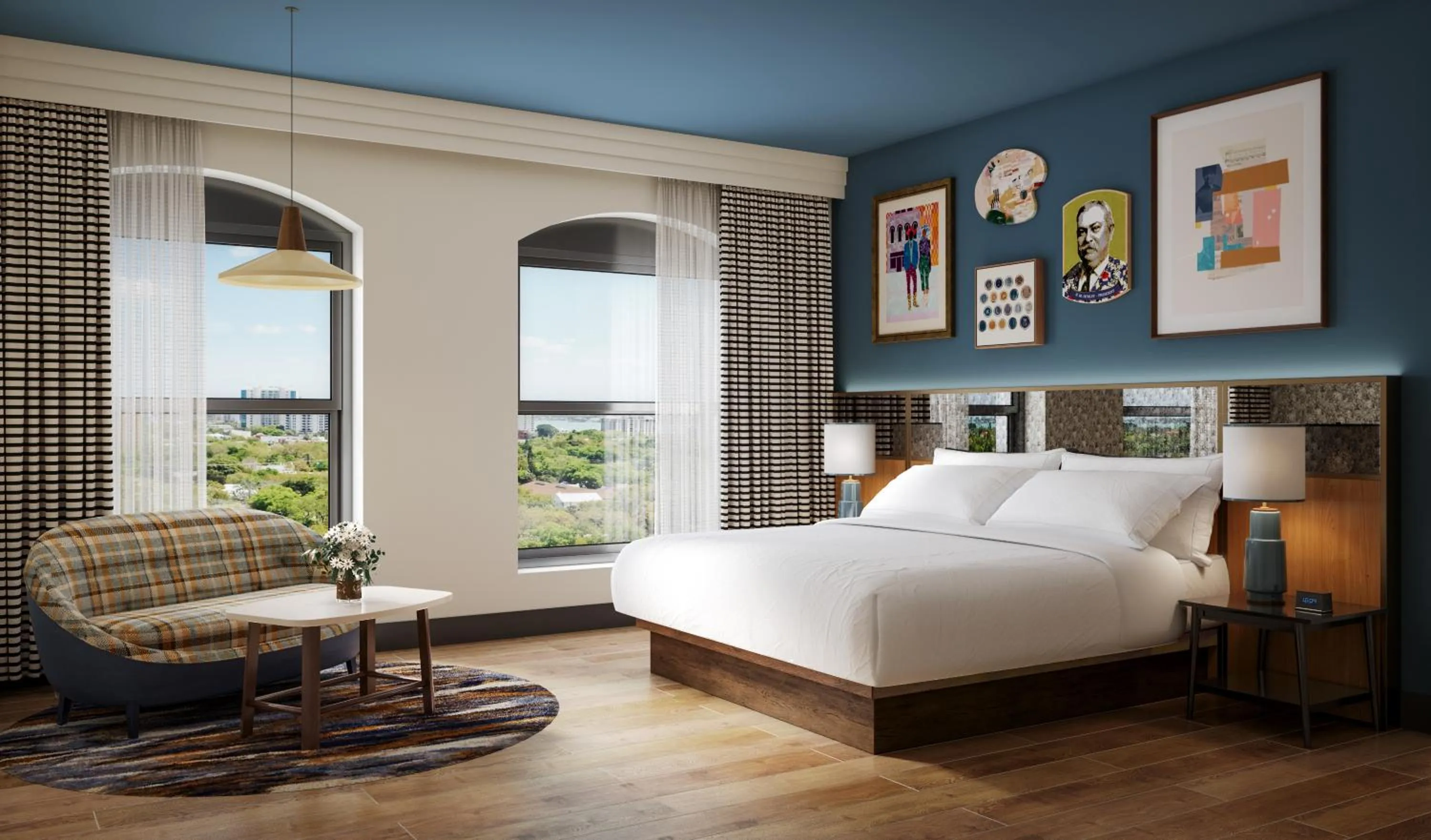 View (from property/room), Bed in The Bankers Alley Hotel Nashville, Tapestry Collection by Hilton