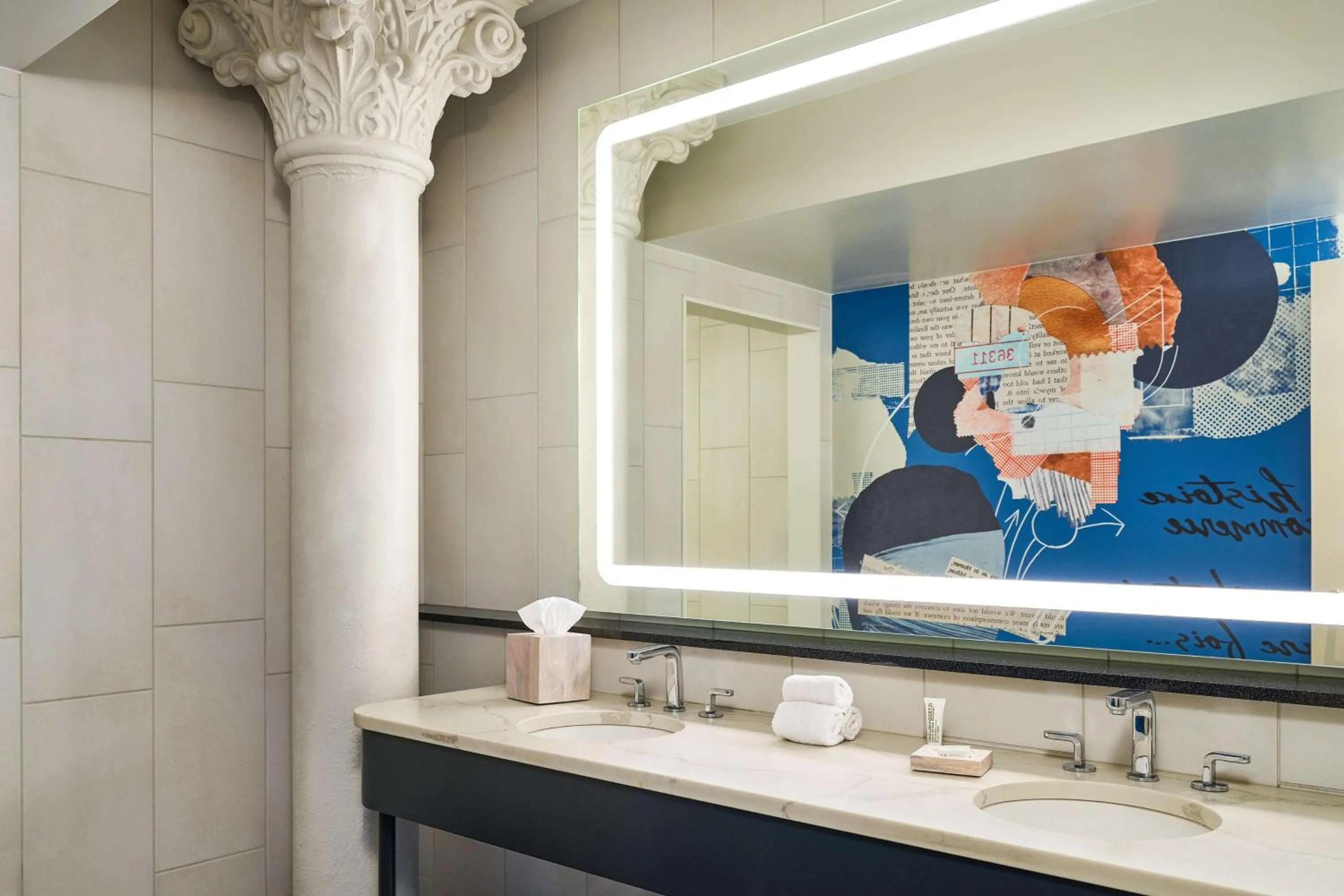 Bathroom in The Bankers Alley Hotel Nashville, Tapestry Collection by Hilton