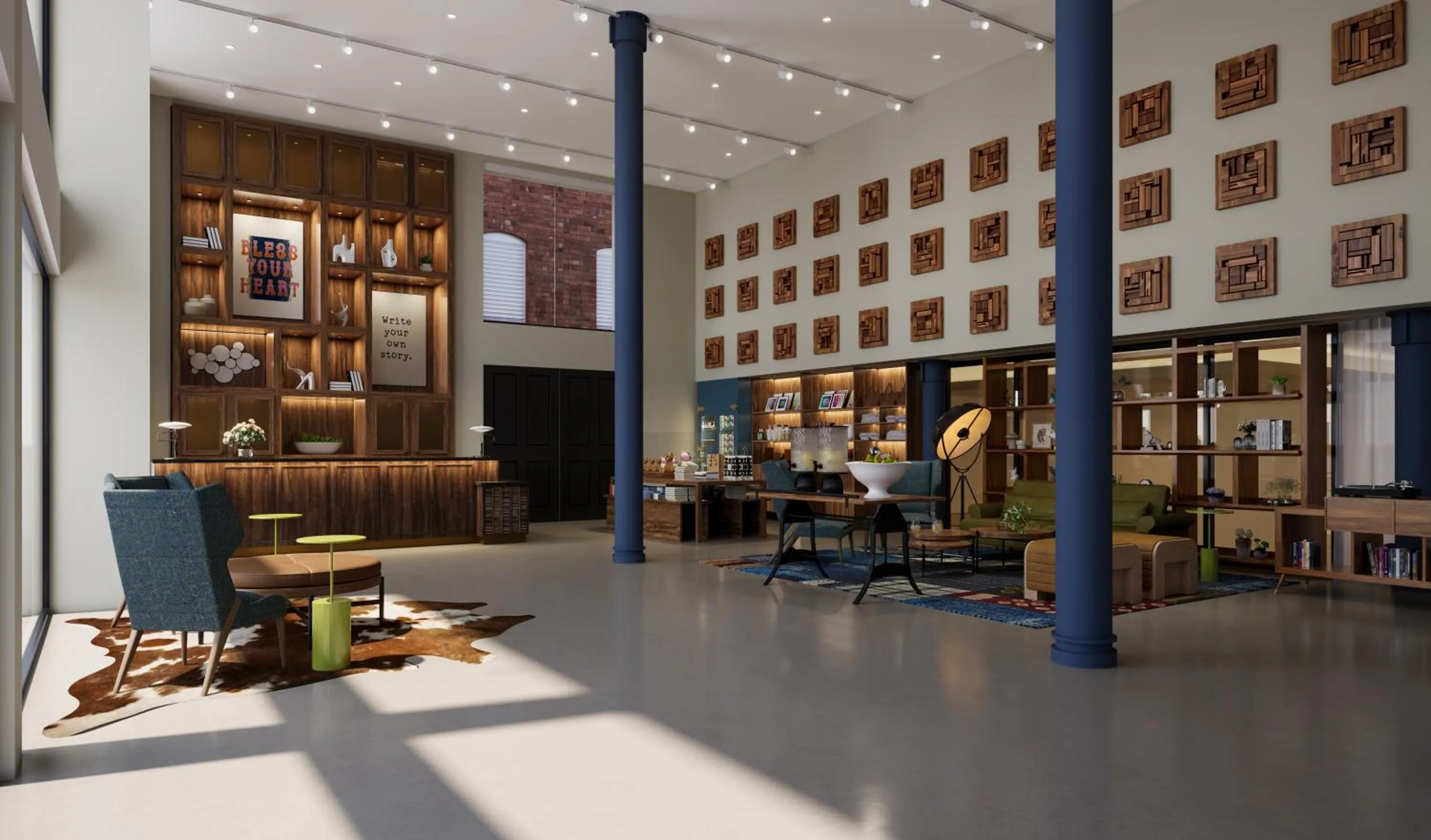 Lobby or reception in The Bankers Alley Hotel Nashville, Tapestry Collection by Hilton