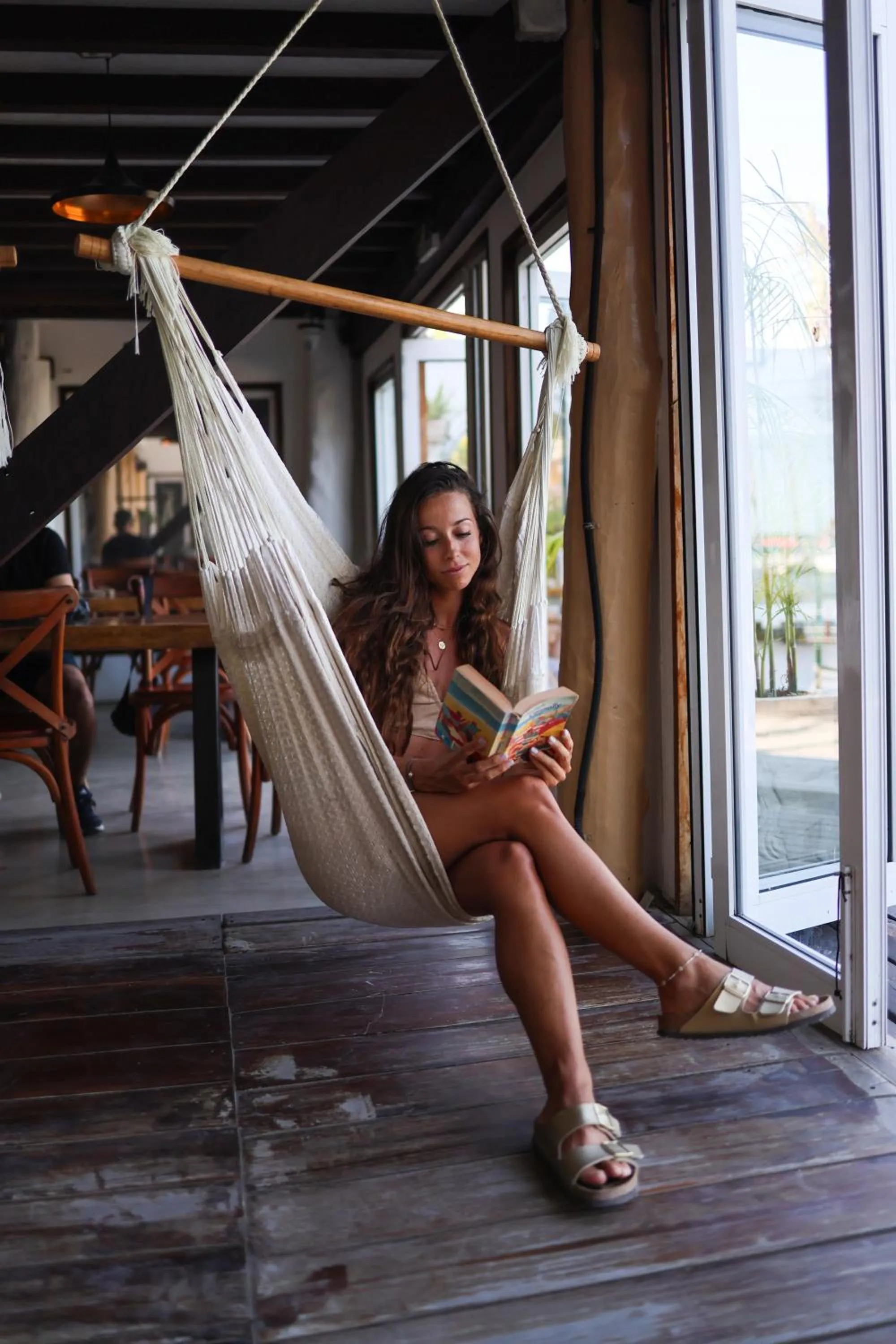 Lounge or bar in The Yak Lake House - Hostal Bacalar