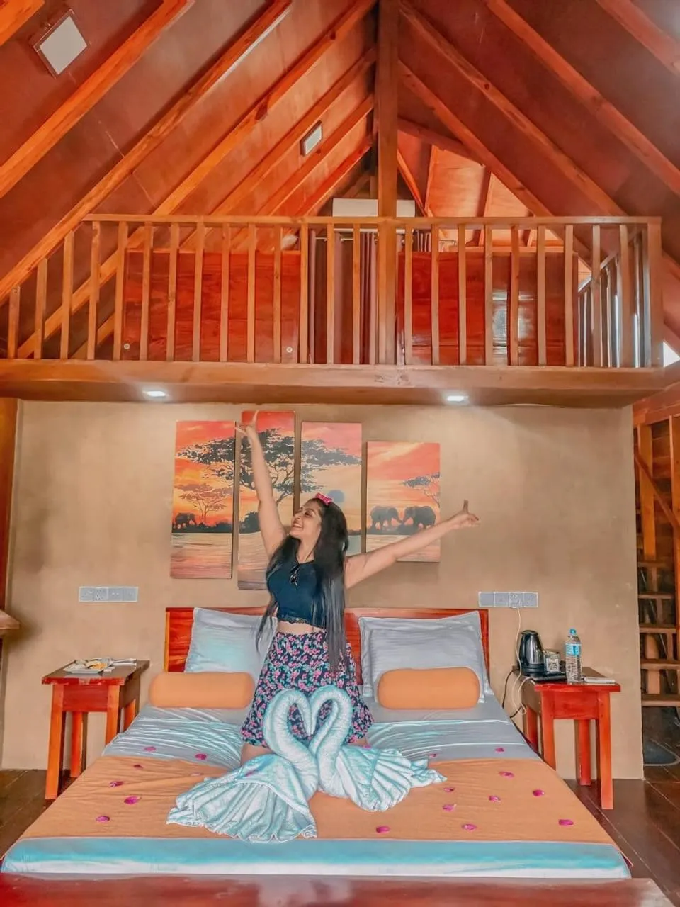 People, Bed in Kandy Cabana