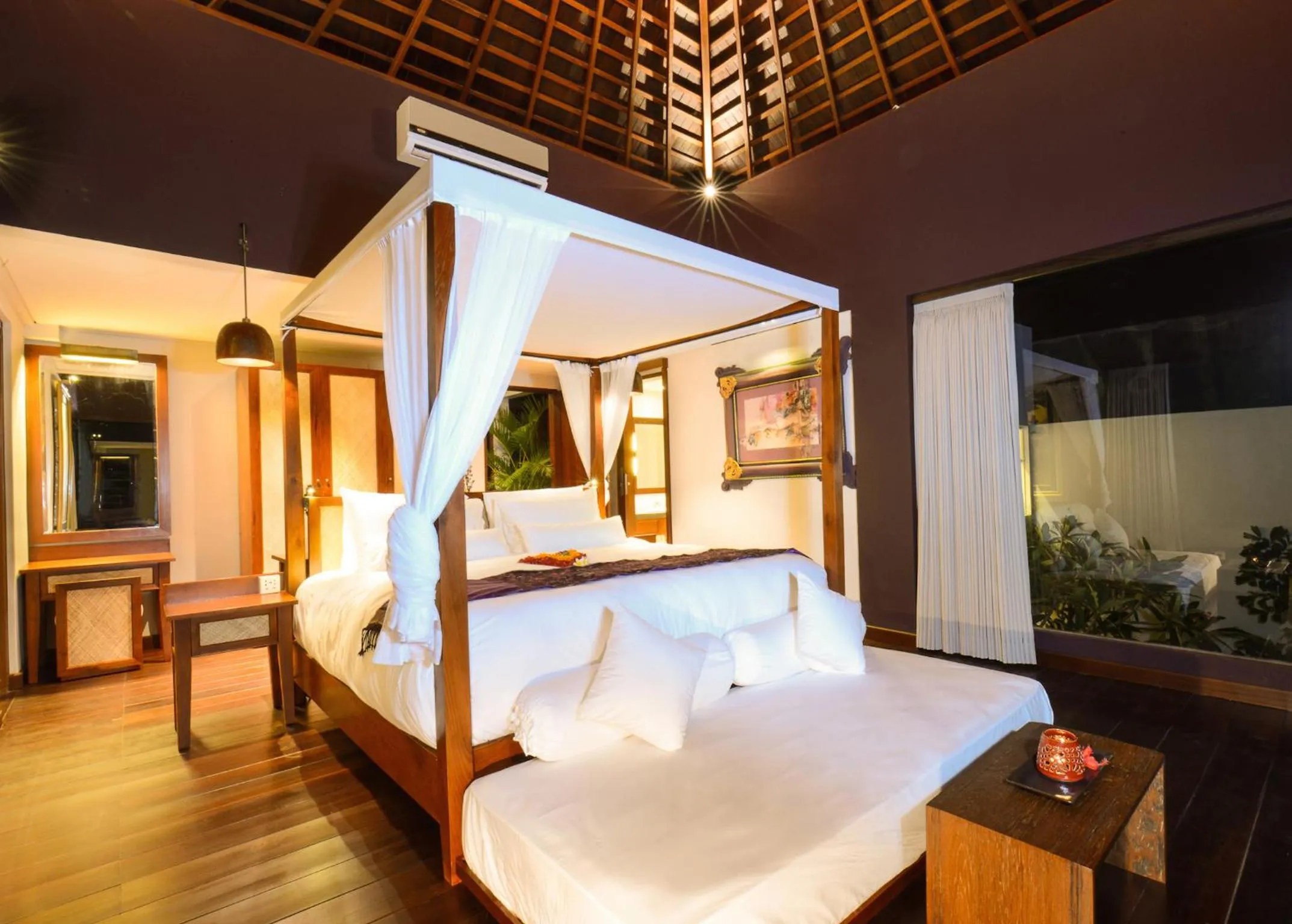 Night, Bed in Ayuterra Resort