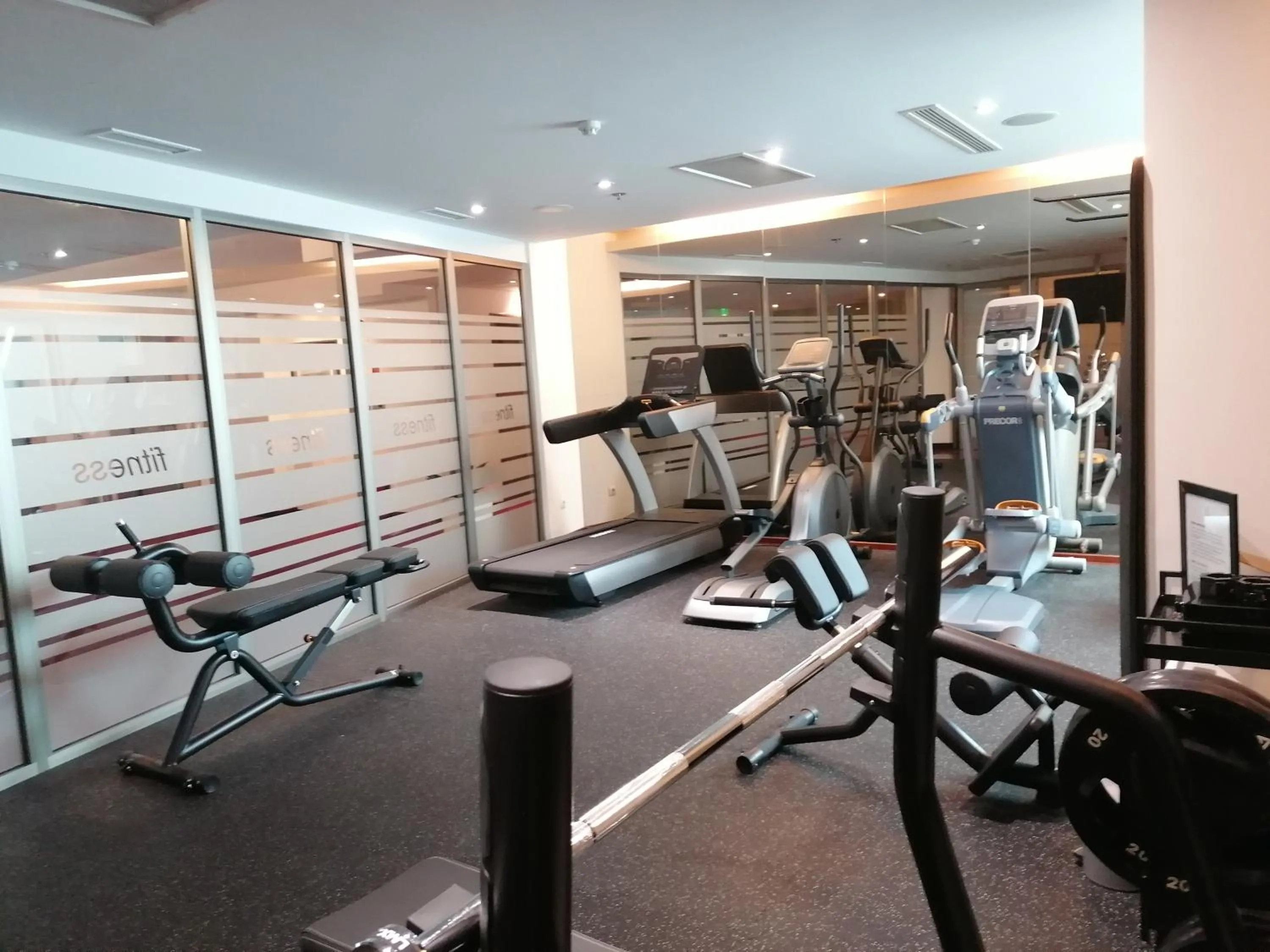 Fitness centre/facilities in Hotel Aristos