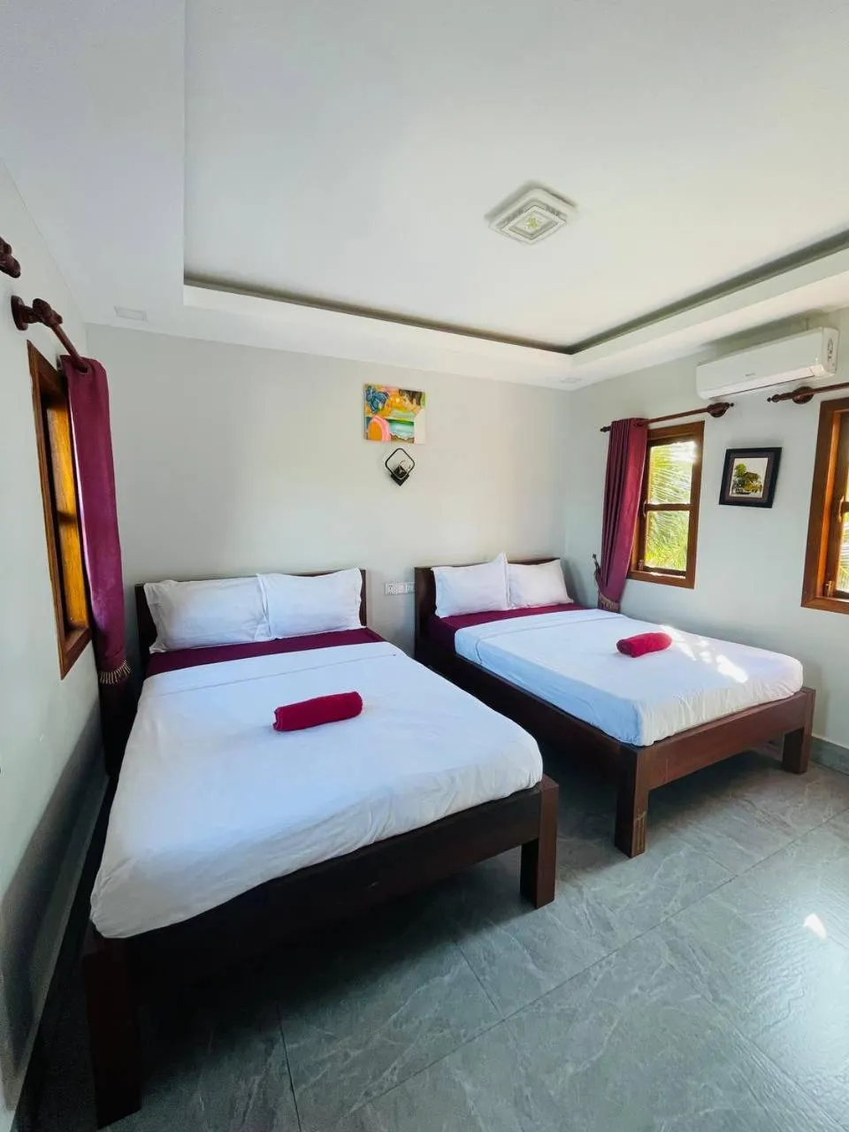 Bed in Bamboo Bungalow