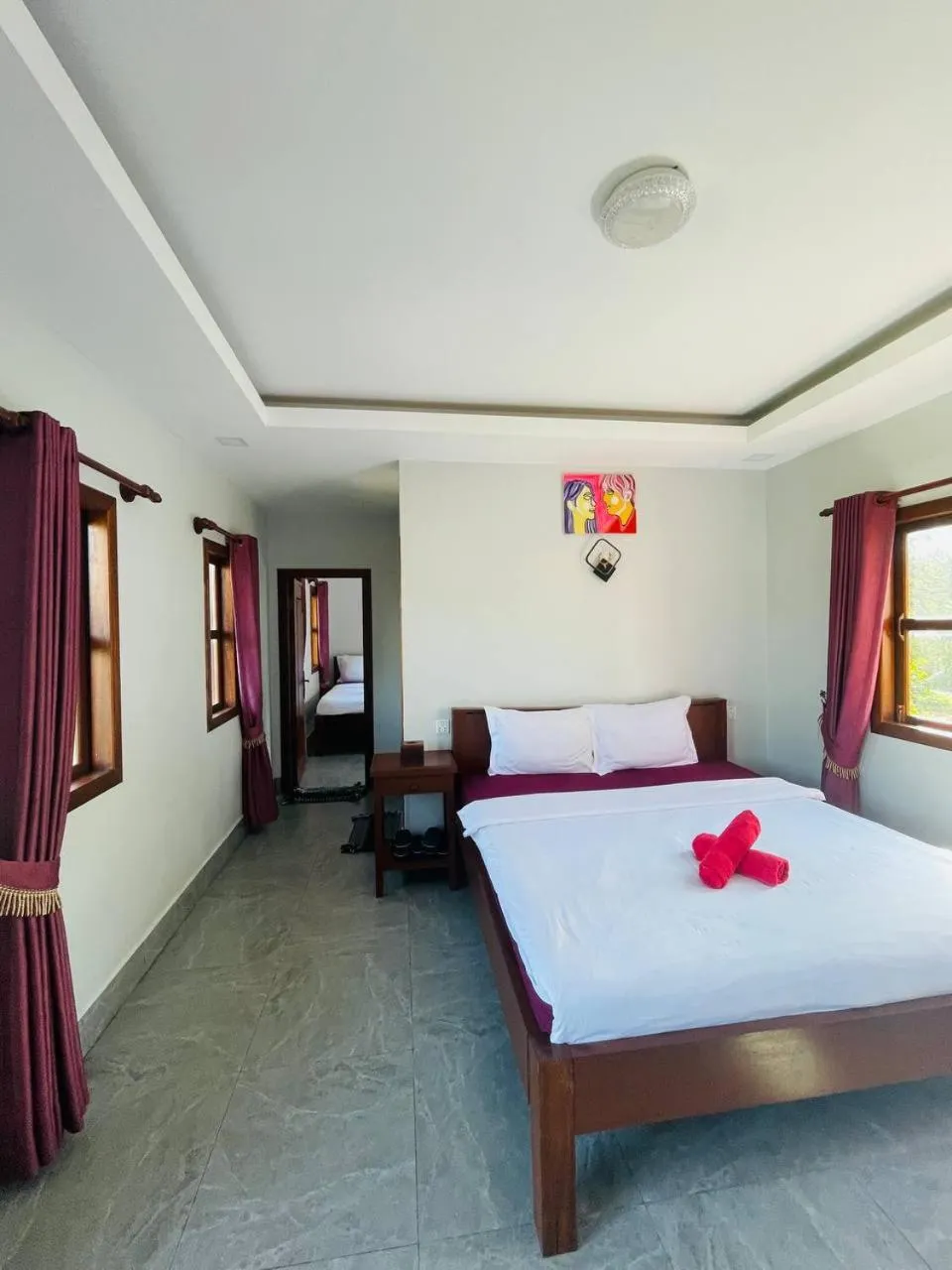 Bed in Bamboo Bungalow