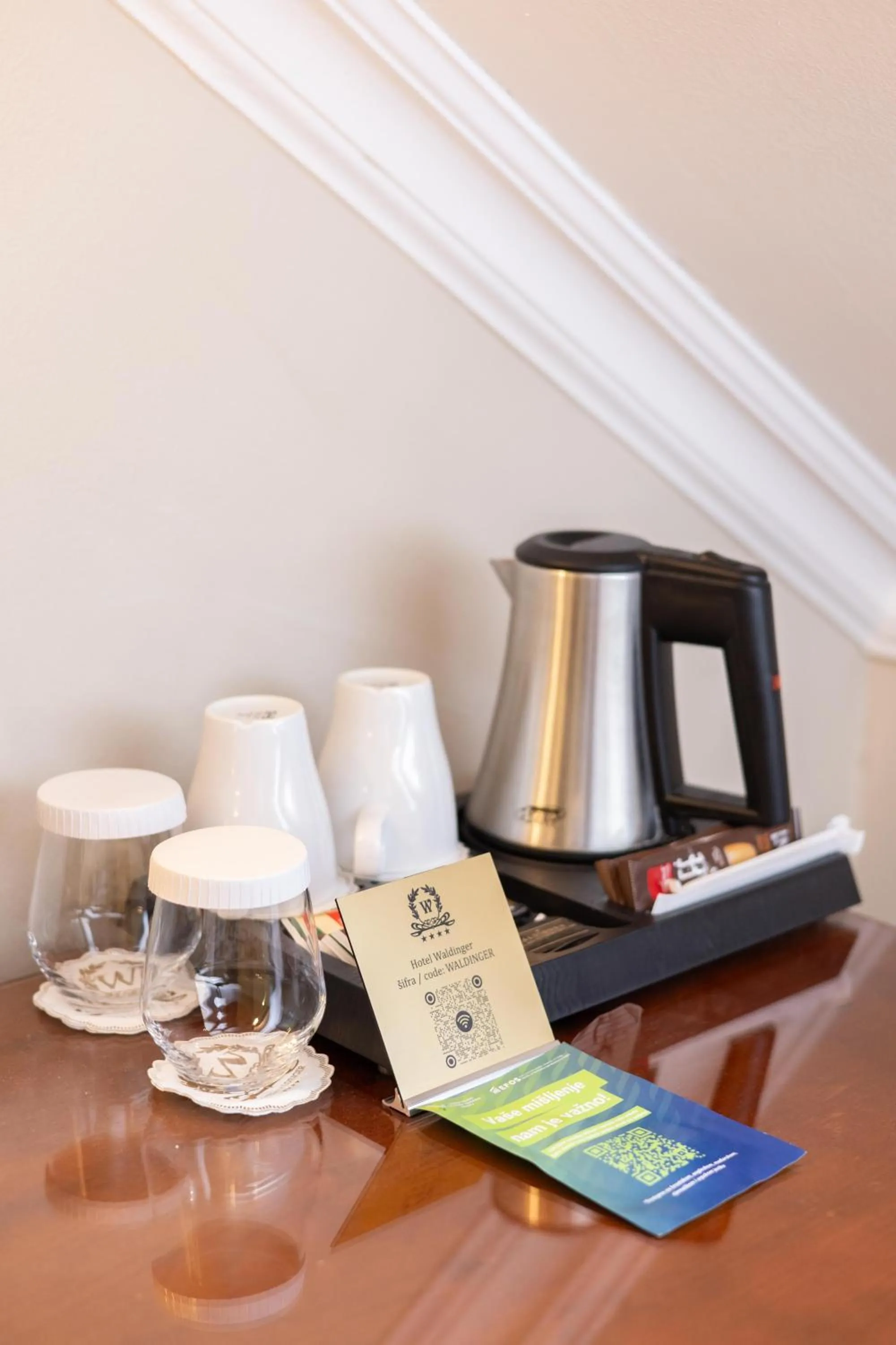 Coffee/tea facilities in Hotel Waldinger