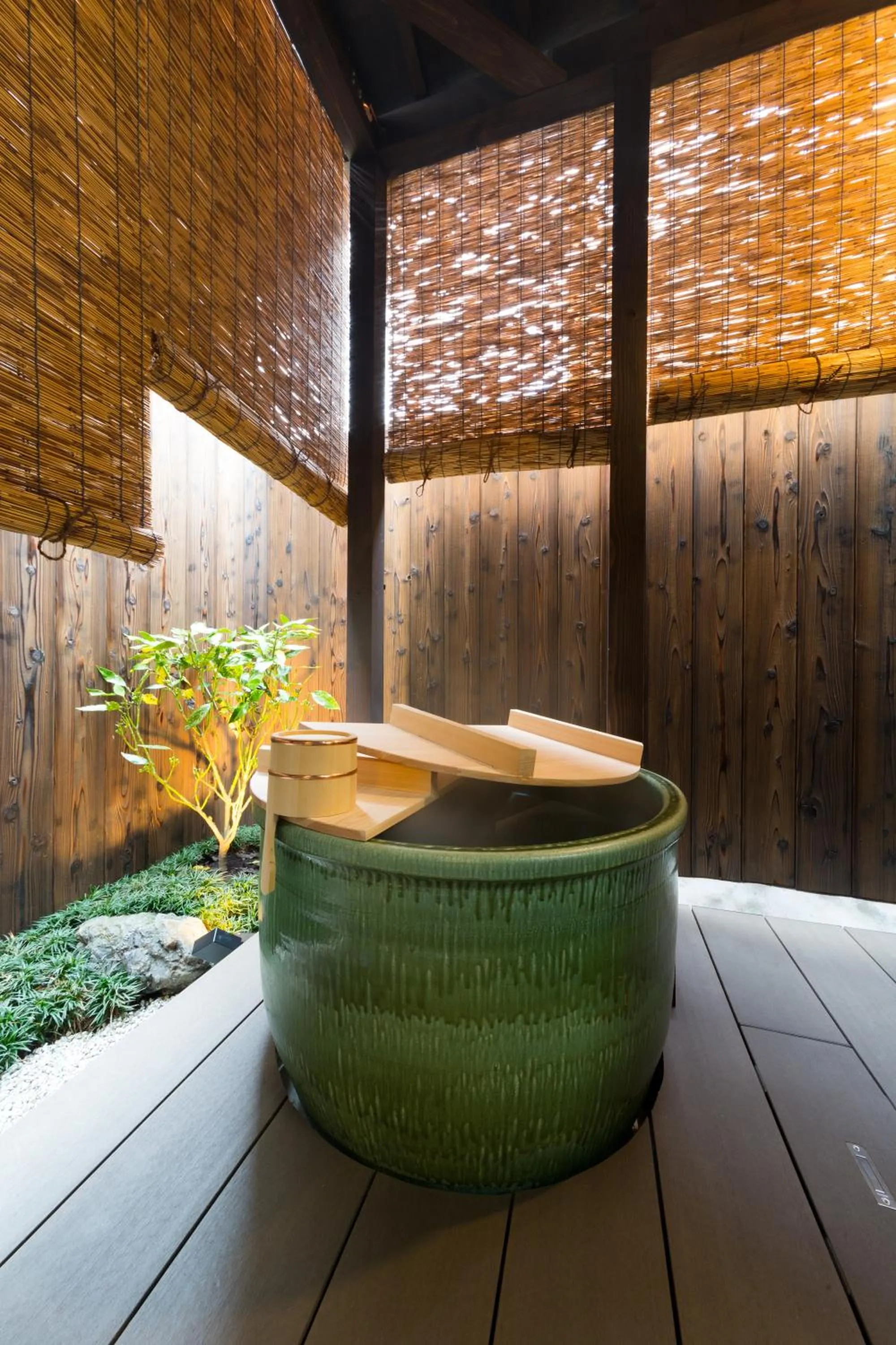 Bathroom in Kyotoya Tsuki no Yu Bettei