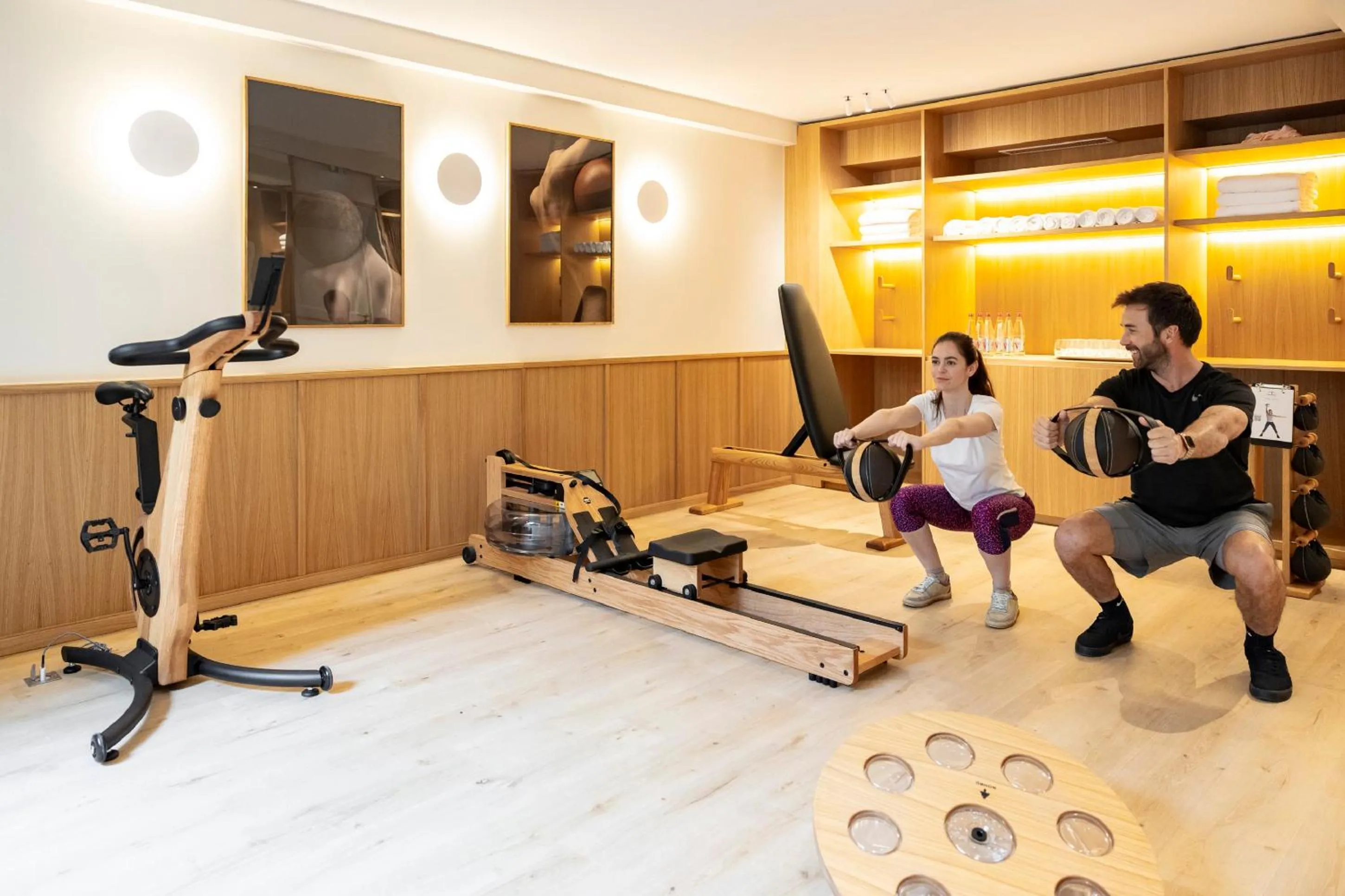 Fitness centre/facilities in Briqueterie Champagne, A Beauvallon Hotel & Spa