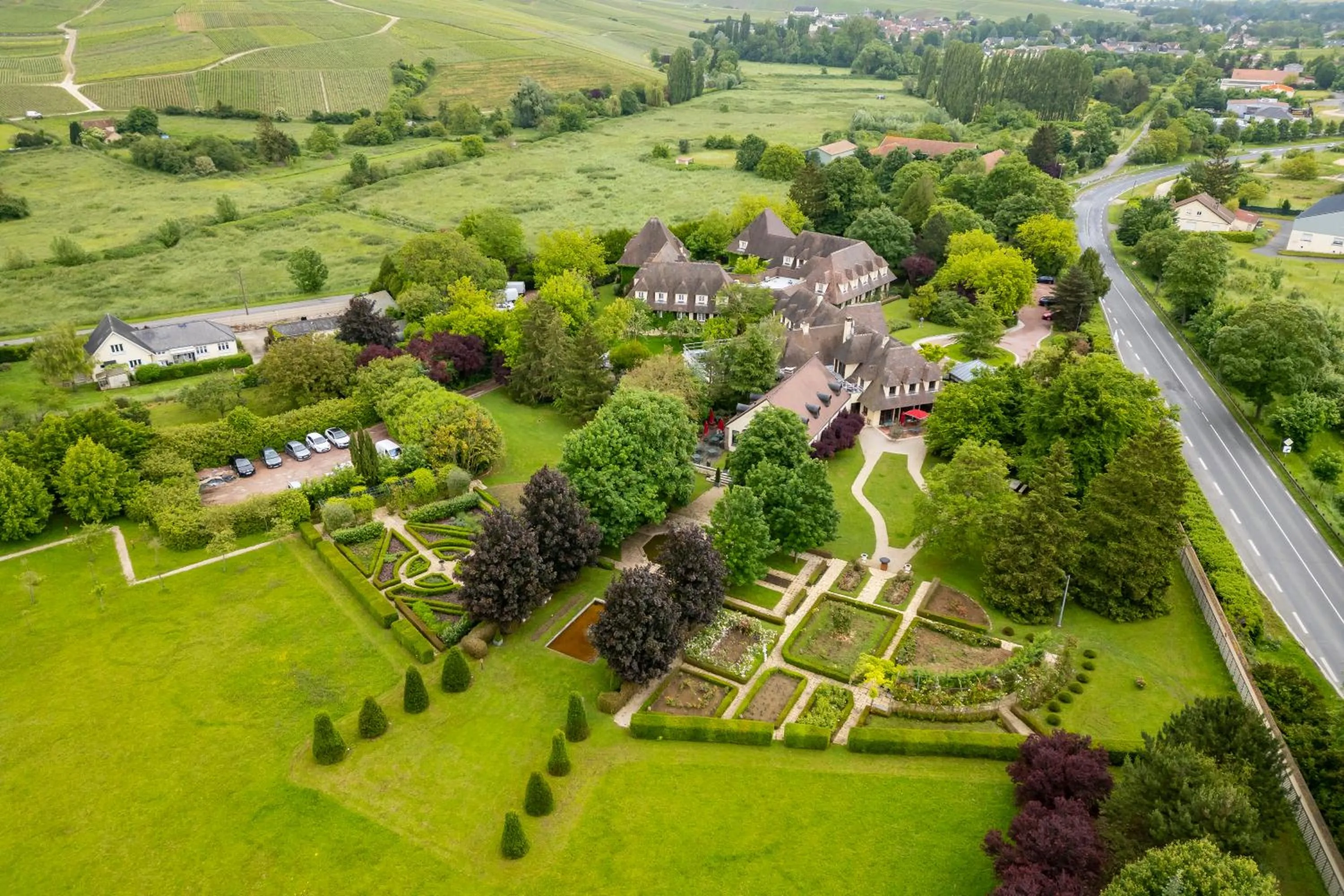 Bird's eye view in Briqueterie Champagne, A Beauvallon Hotel & Spa