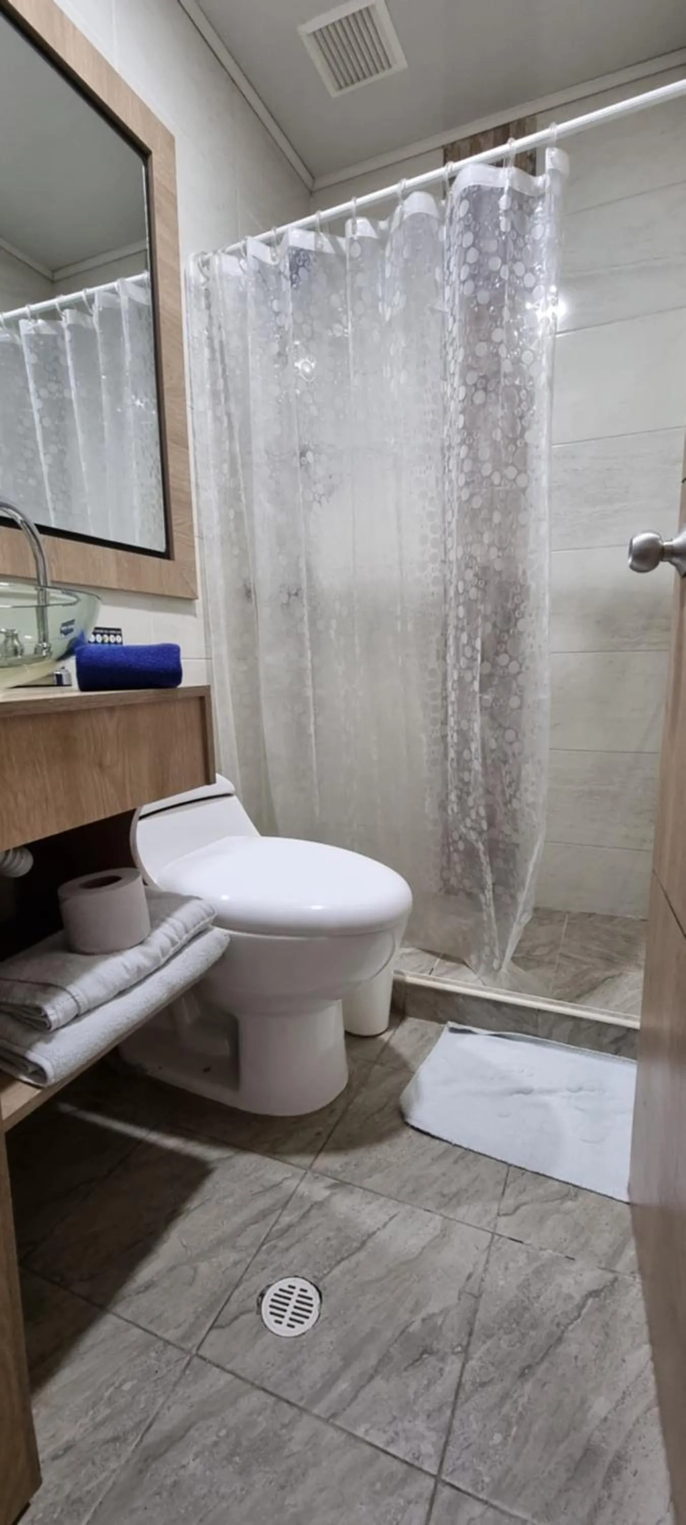 Bathroom in Blue House Corferias