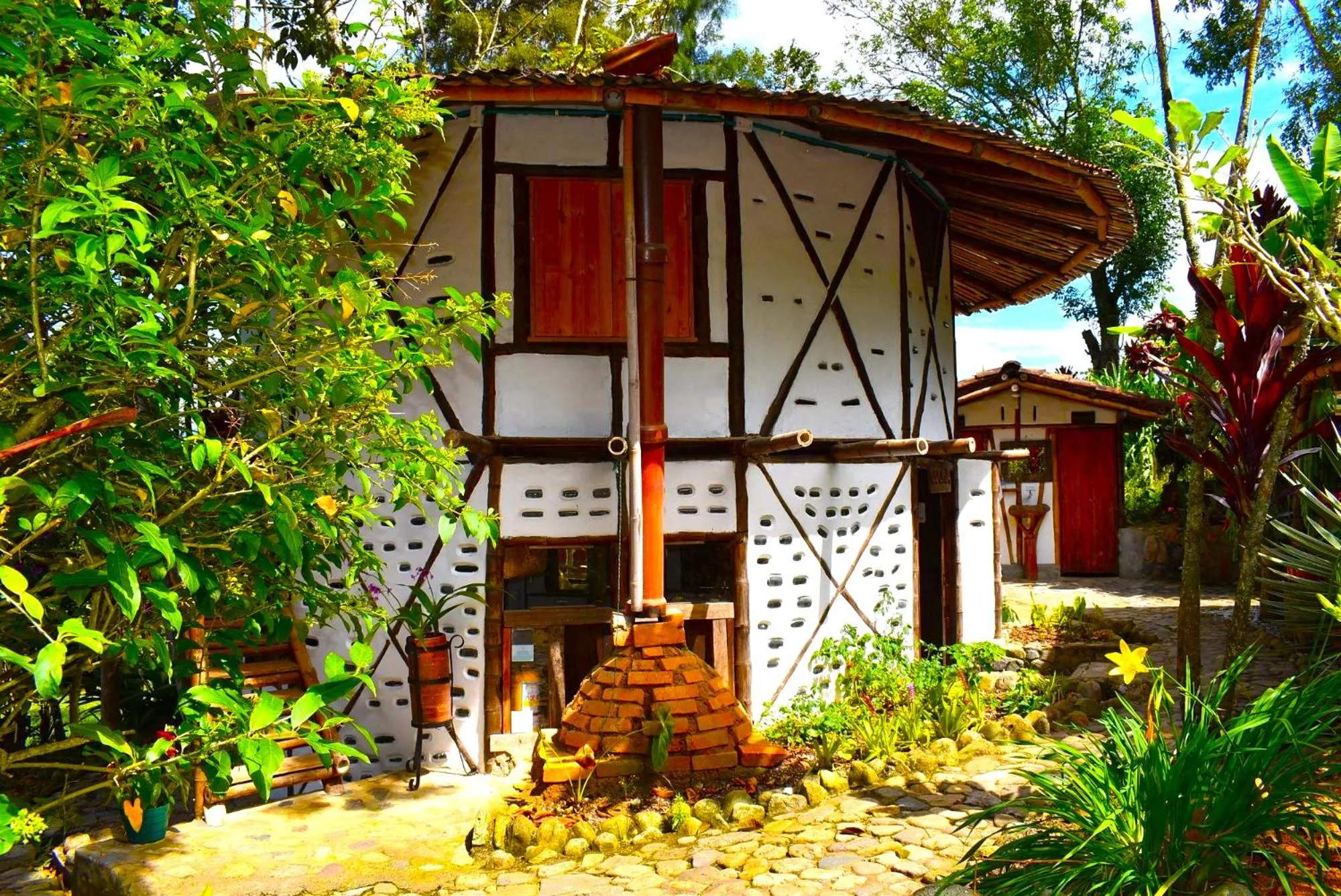 Garden view in Hotel La Casa de Francois