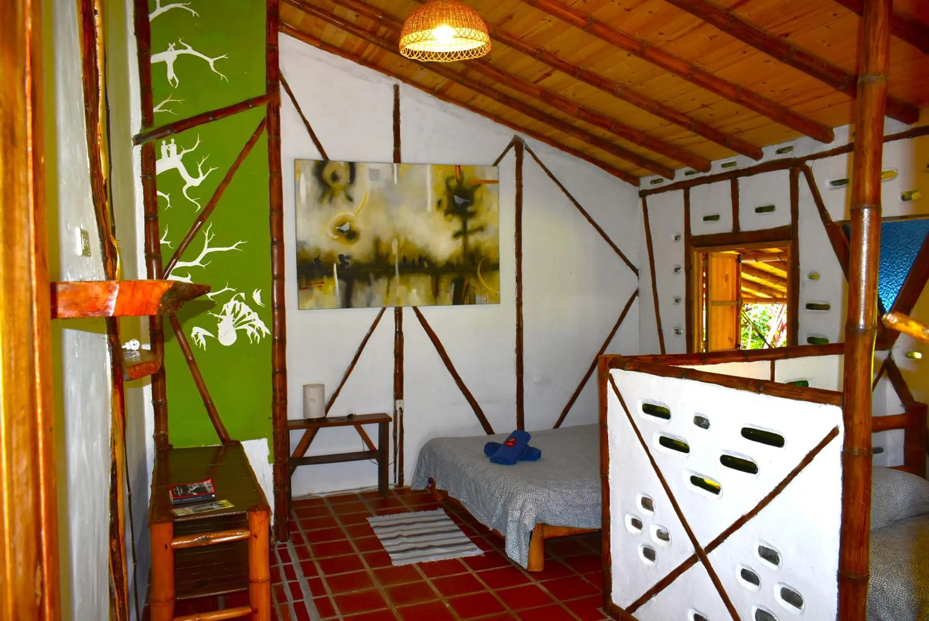 Bed in Hotel La Casa de Francois