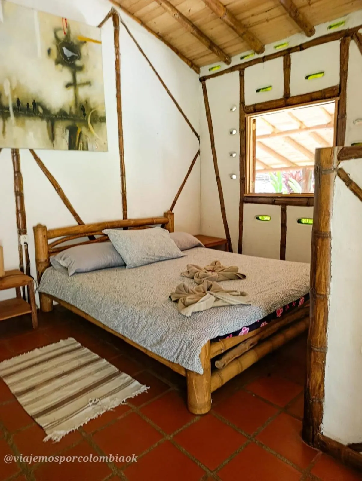 Bed in Hotel La Casa de Francois