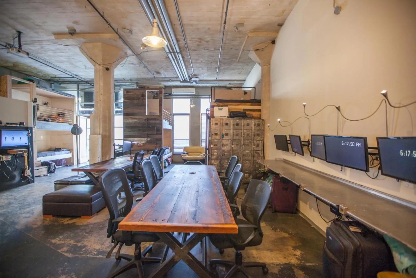 Seating area in PodShare Hollywood