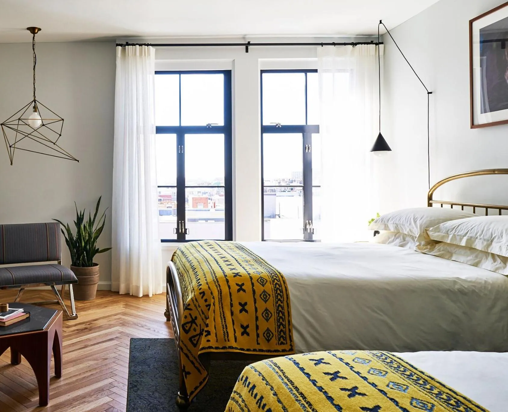 Bed in The LINE Hotel DC