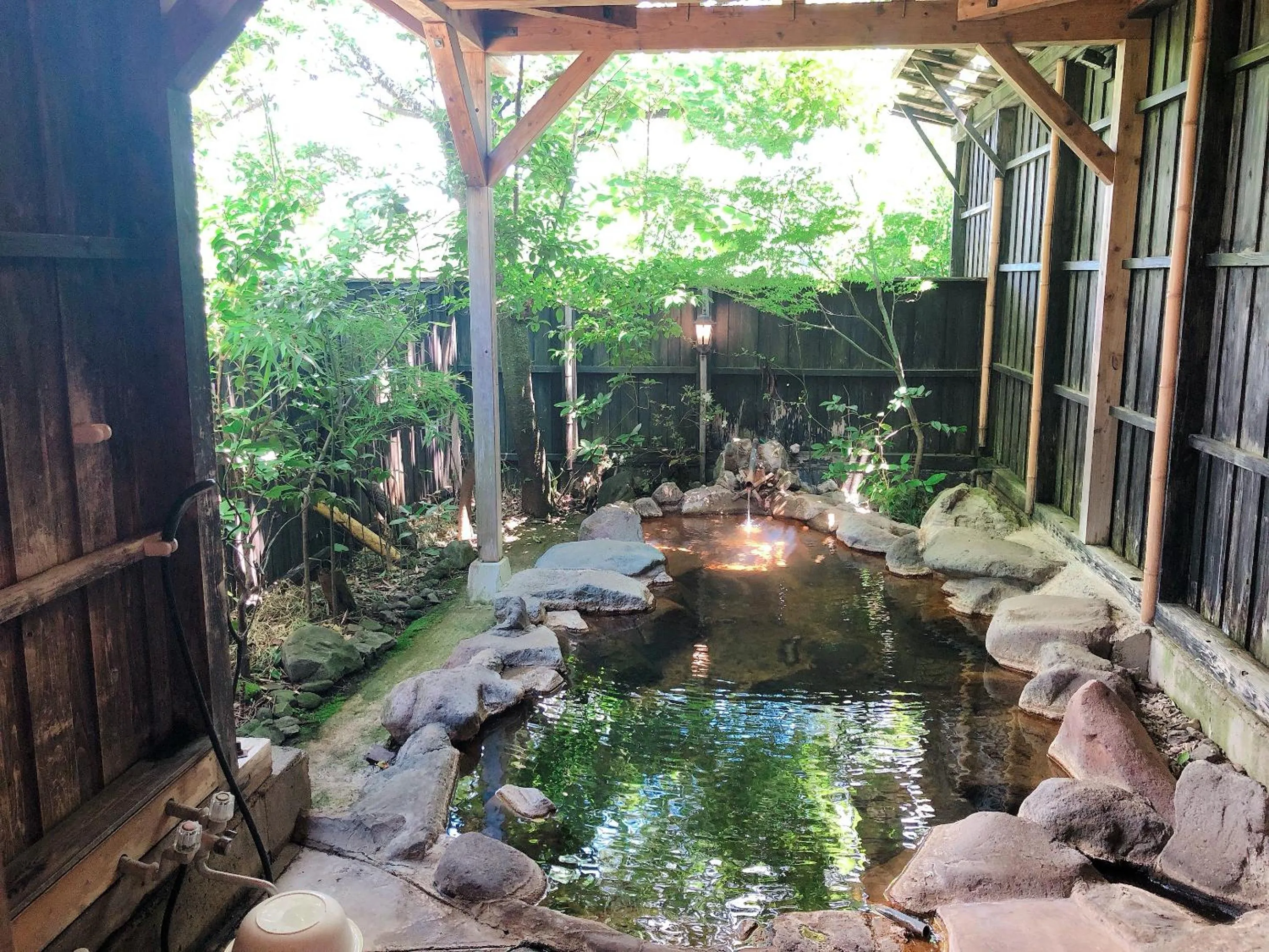 Open Air Bath in Kurasako Onsen Sakura
