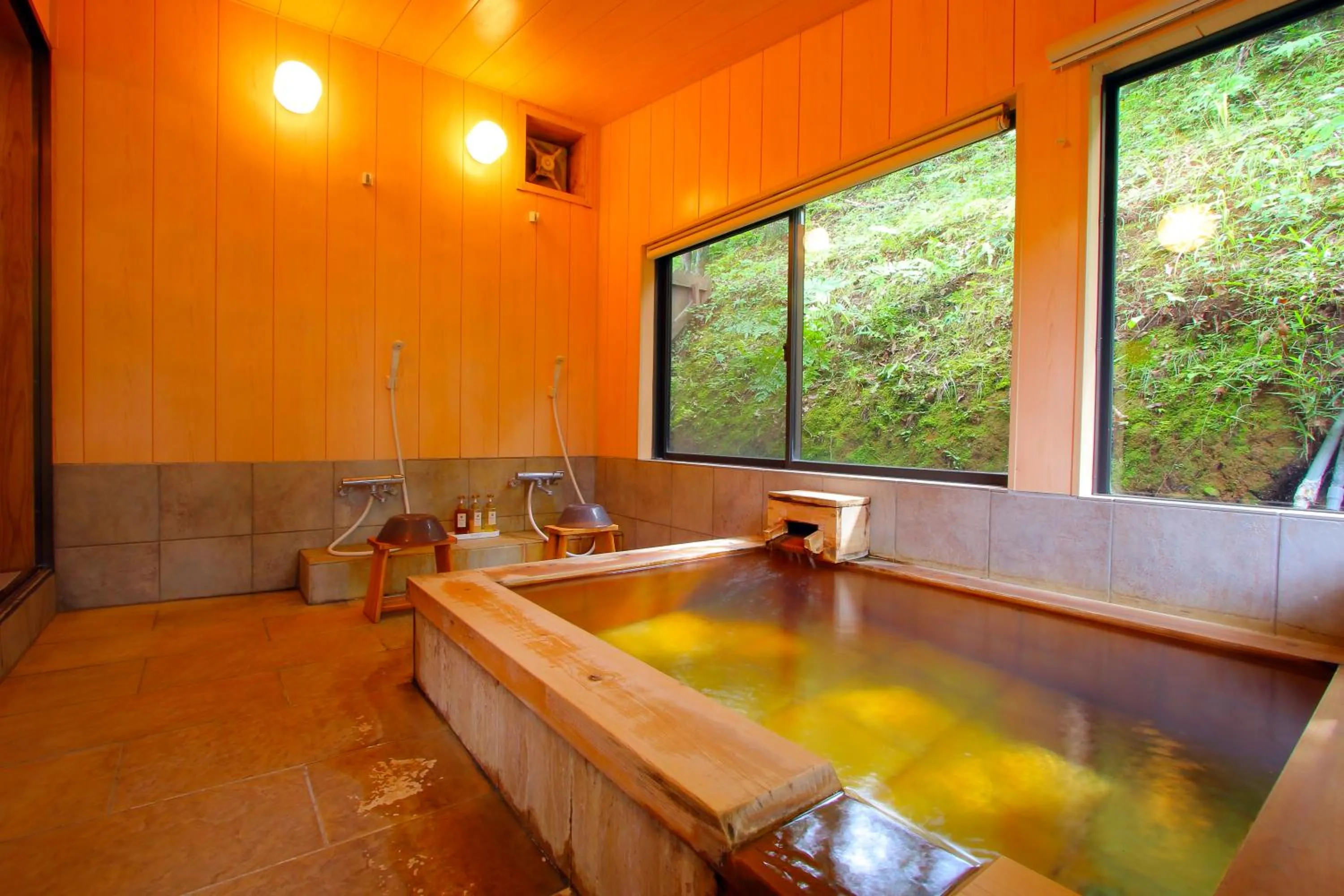 Hot Spring Bath in Kurasako Onsen Sakura