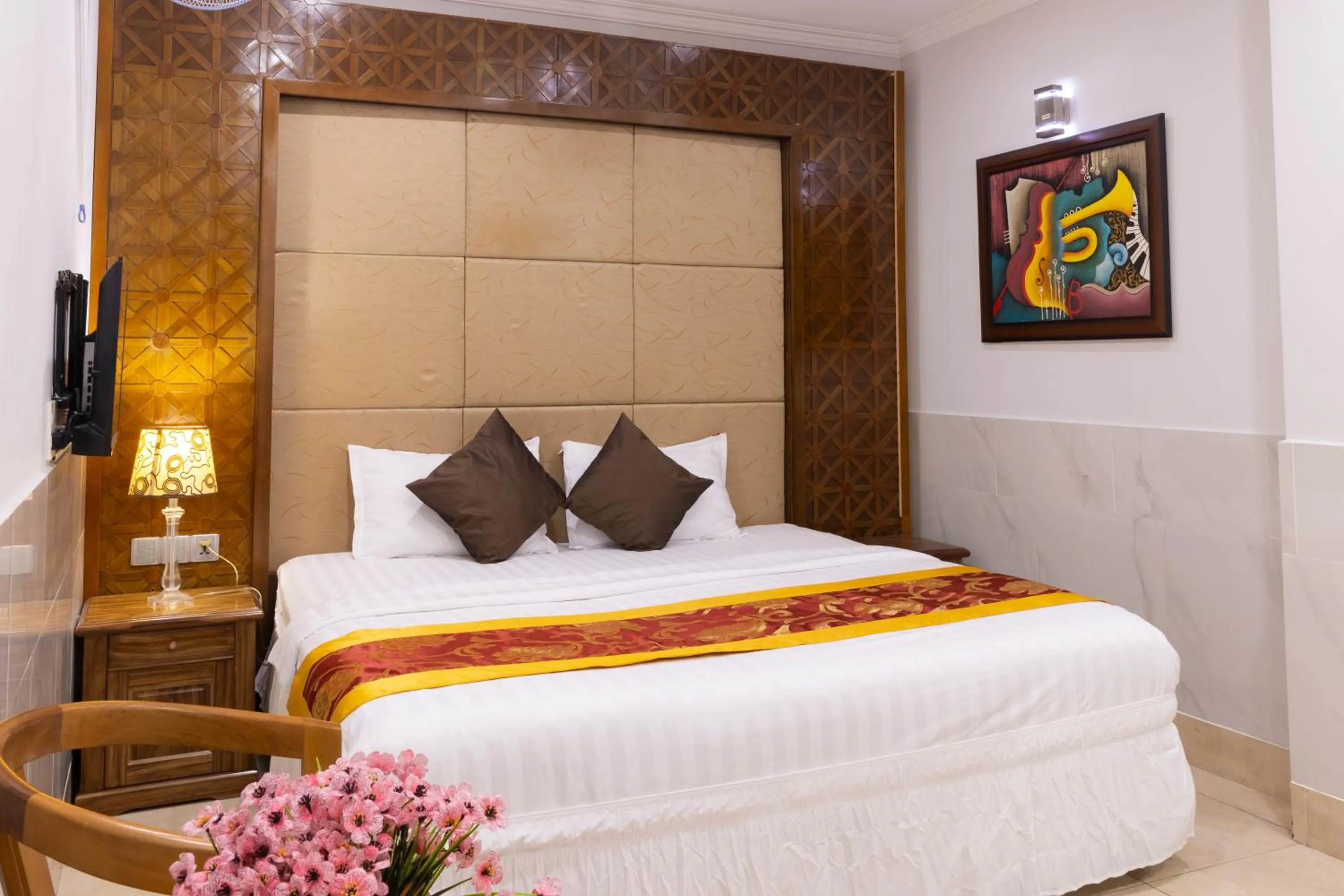Bed in Atana Airport Hotel