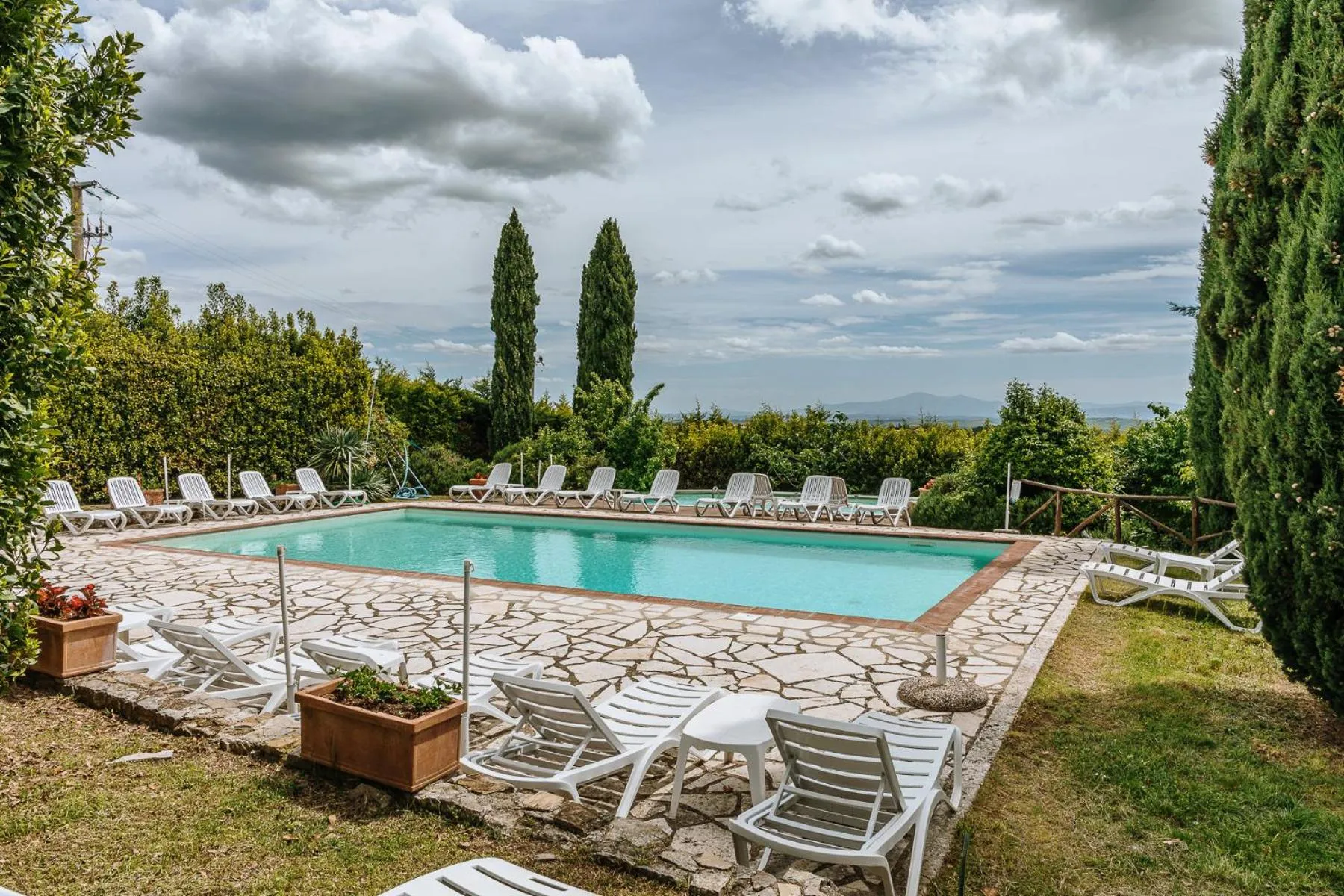 Pool view in Borgo Villa a Sesta