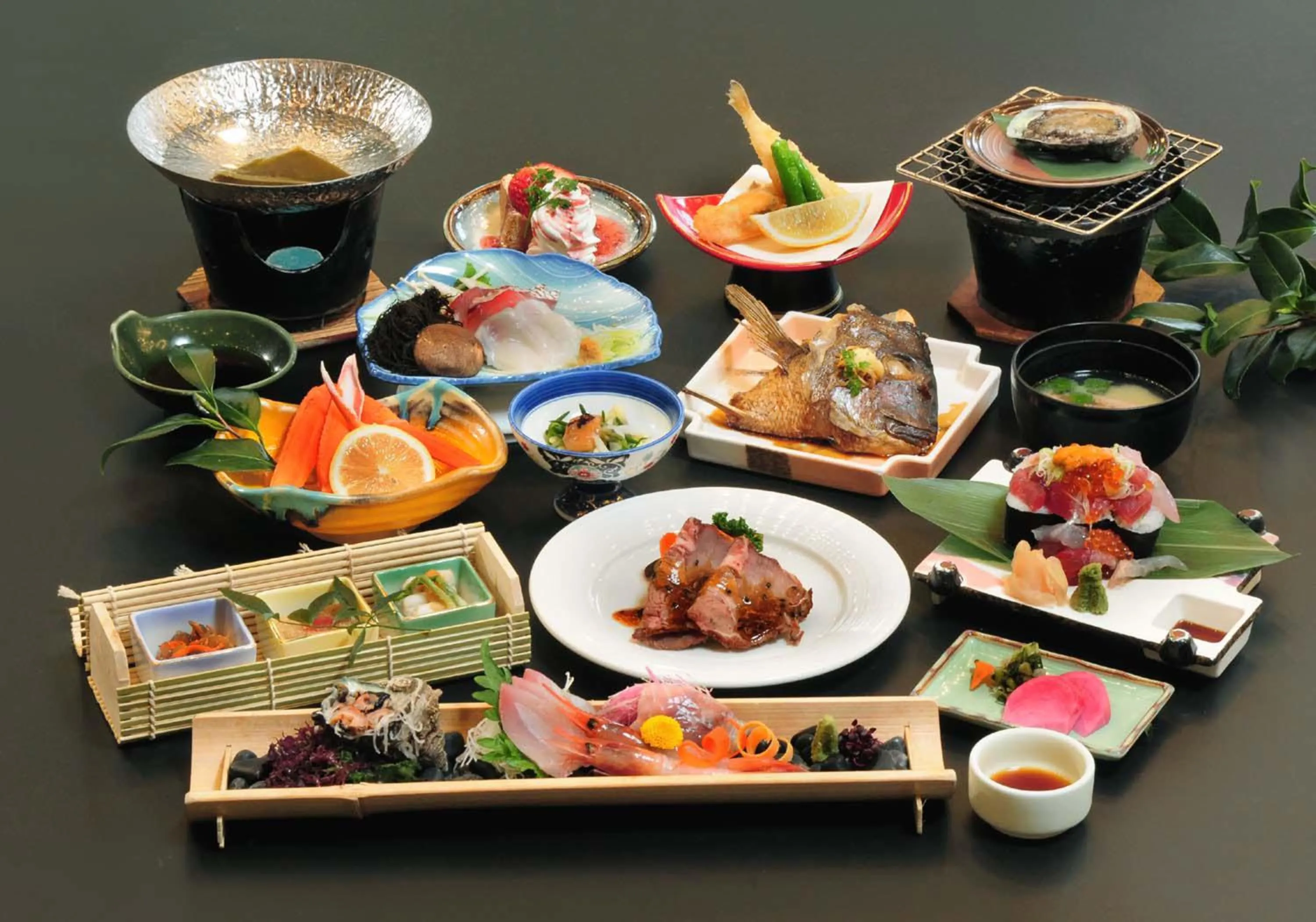 Dinner in Yura Onsen Yaotome