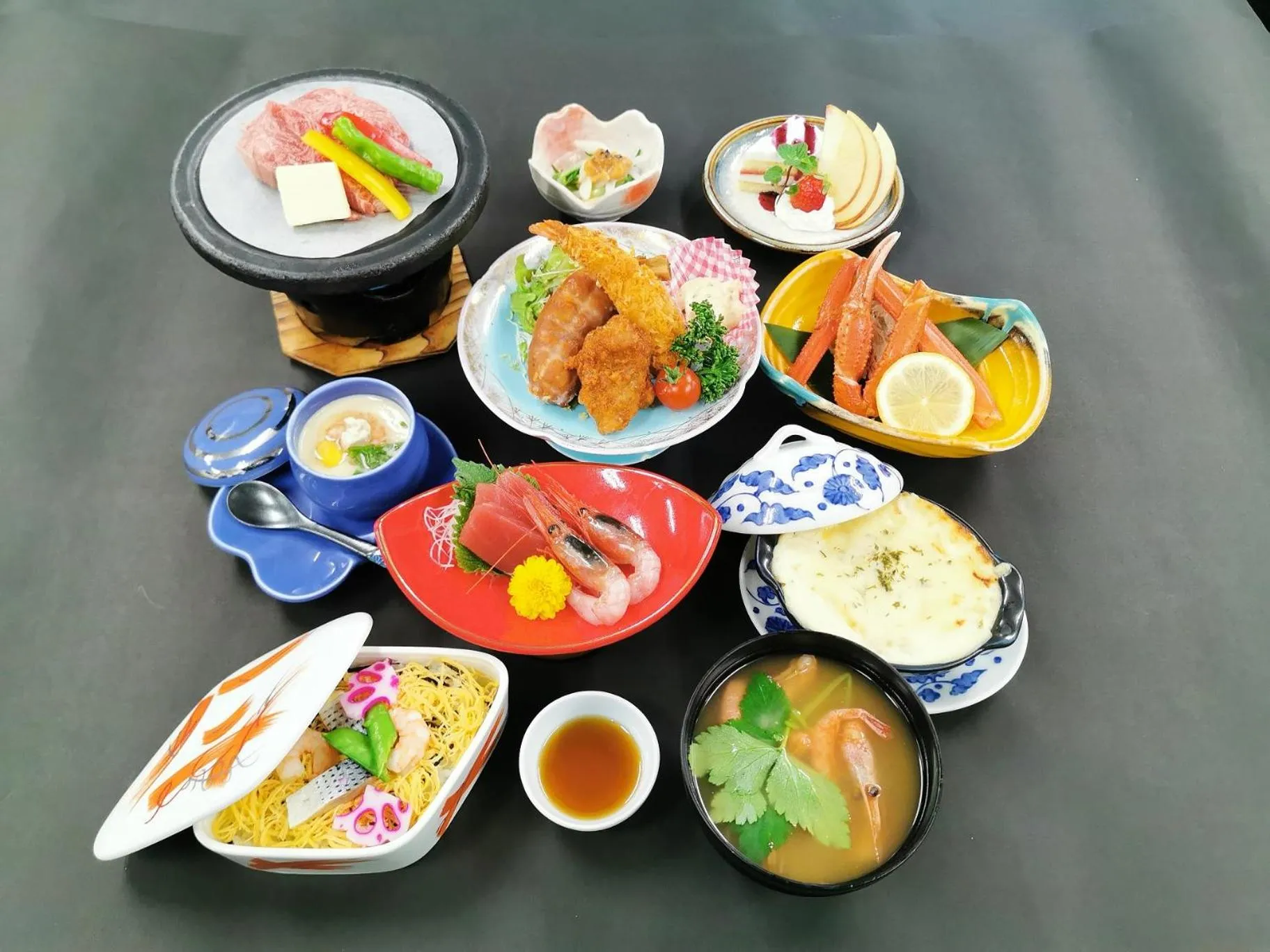 Food and drinks in Yura Onsen Yaotome