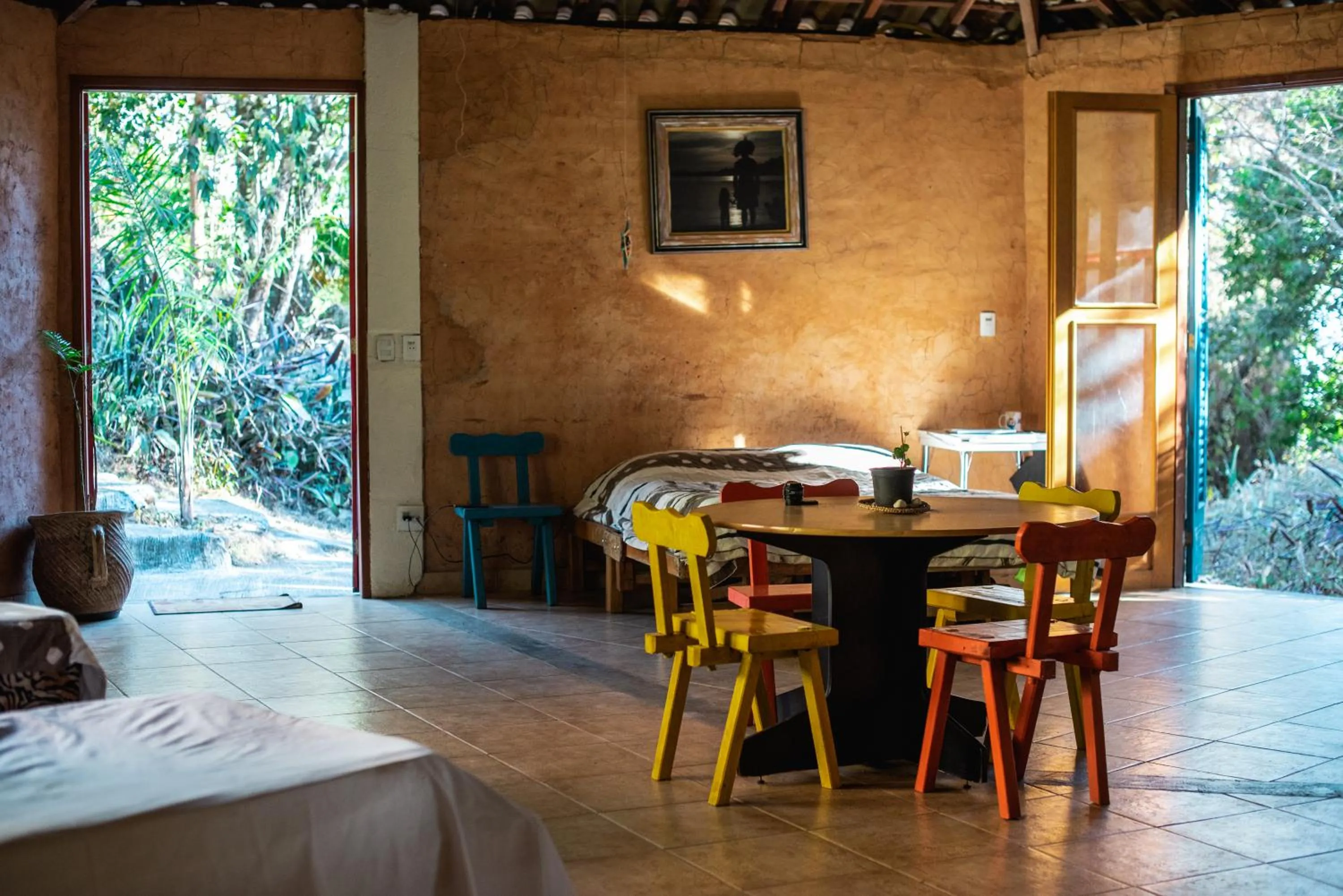 Seating area, Bed in Pousada Spa Saúde Melhor