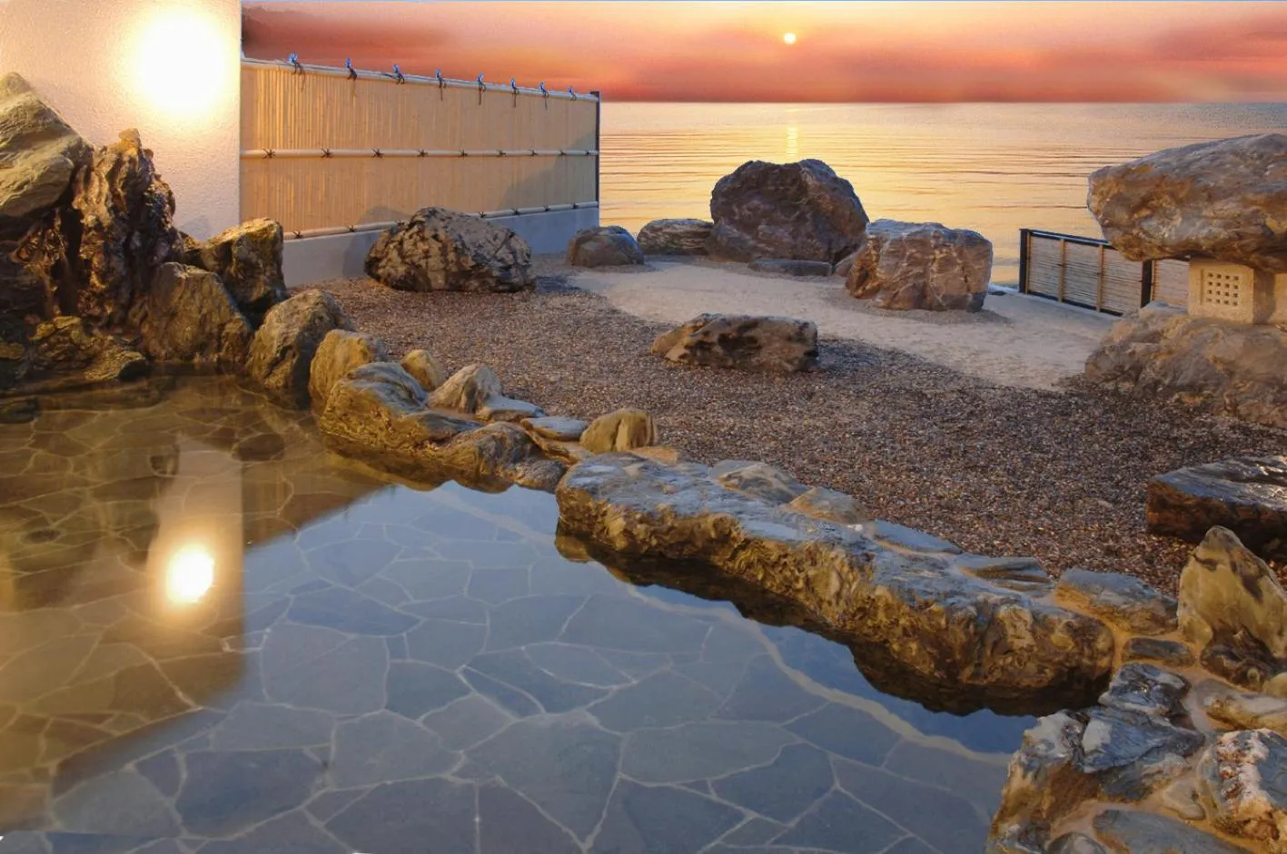 Sea view in シーパの湯 Seapa no Yu