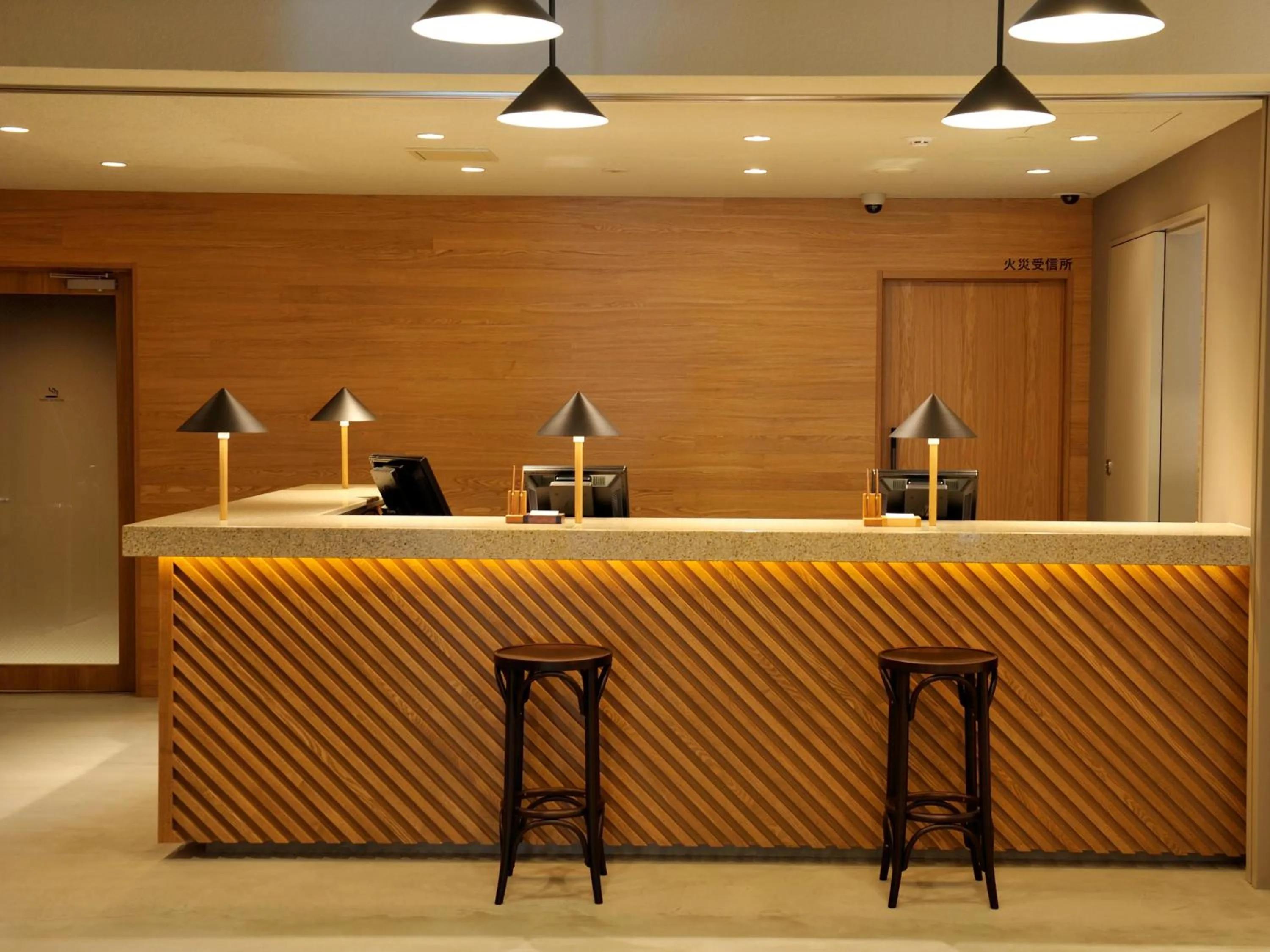 Lobby or reception in hotel androoms Osaka Hommachi