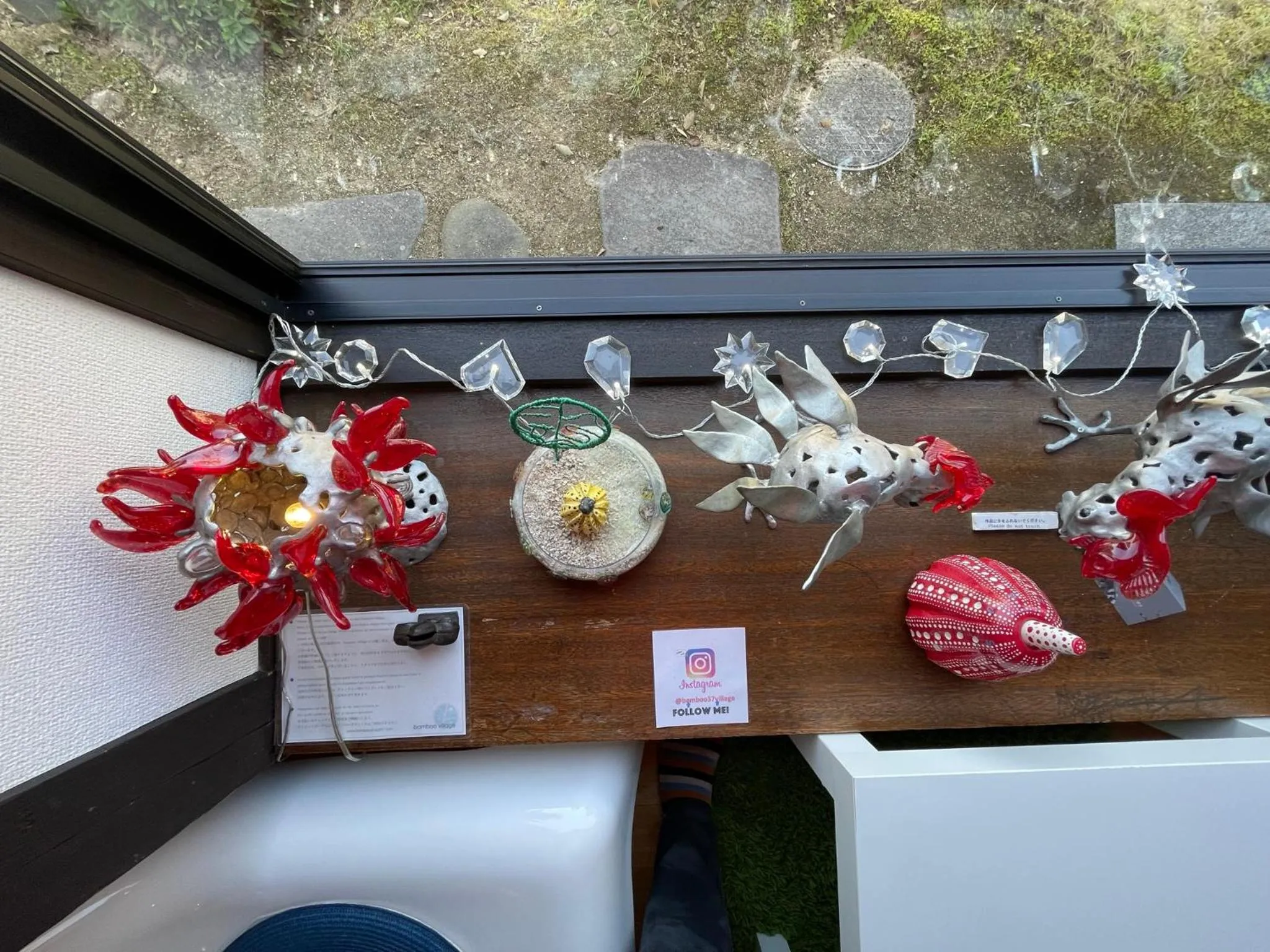 Decorative detail in Bamboo Village Guest House