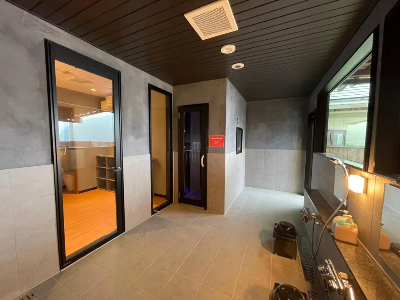 Bed in Shoji Lake Hotel