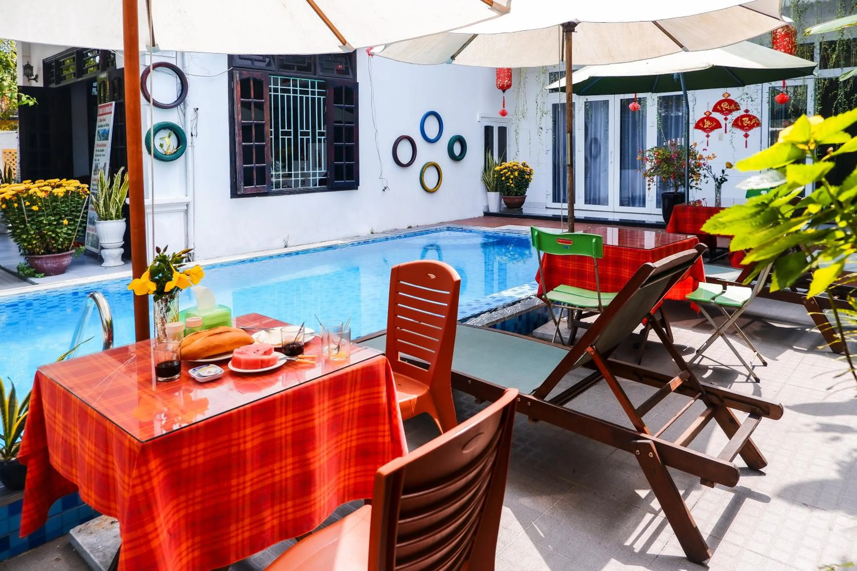 Pool view in Oleander Garden Homestay