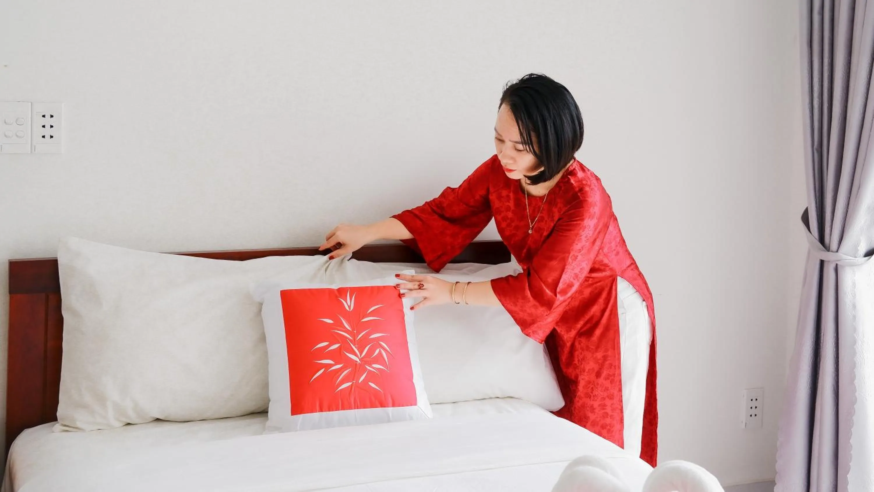 Bed in Oleander Garden Homestay