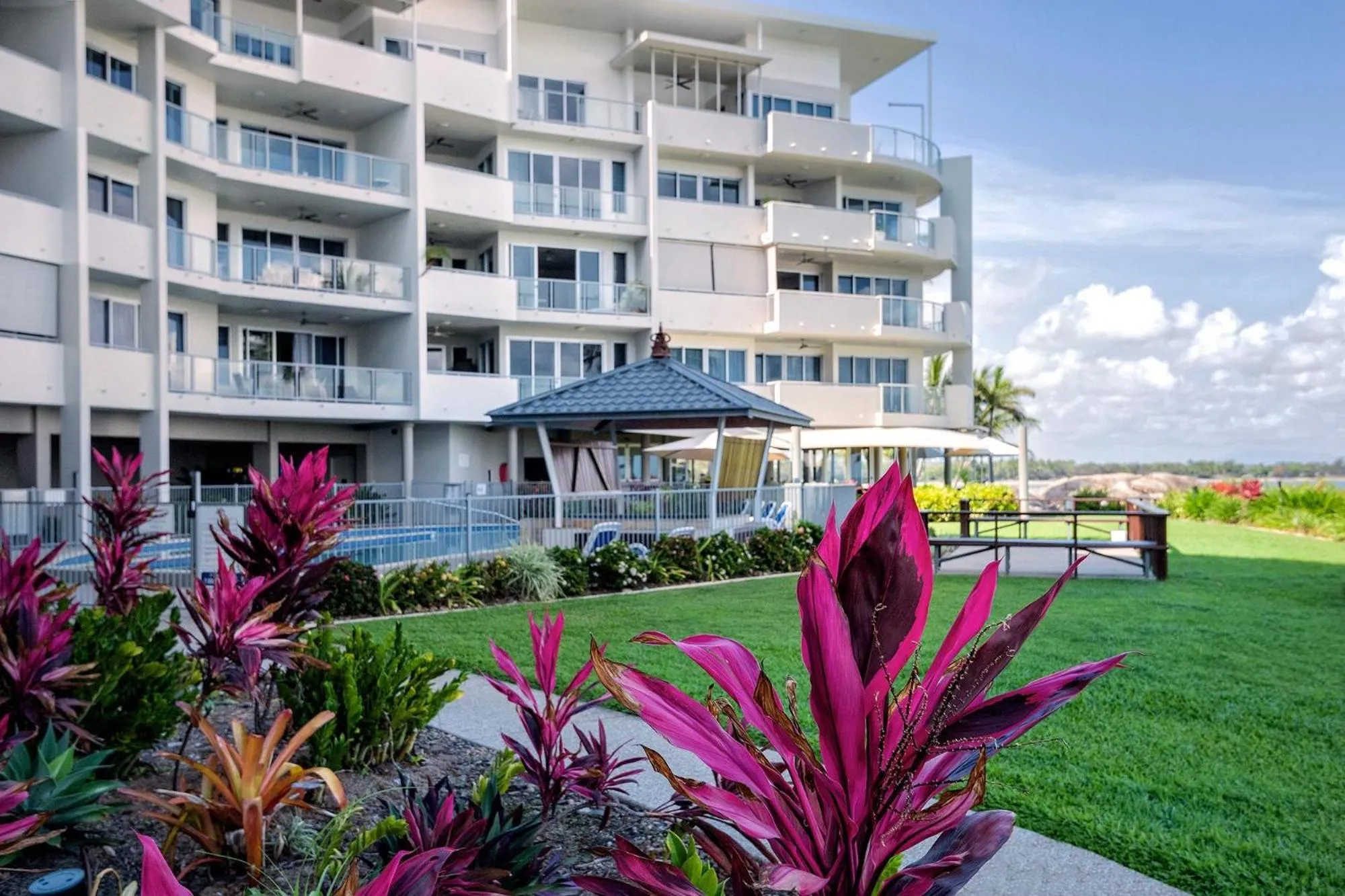 Property building in Coral Cove Apartments - Absolute Beachfront Resort Bowen