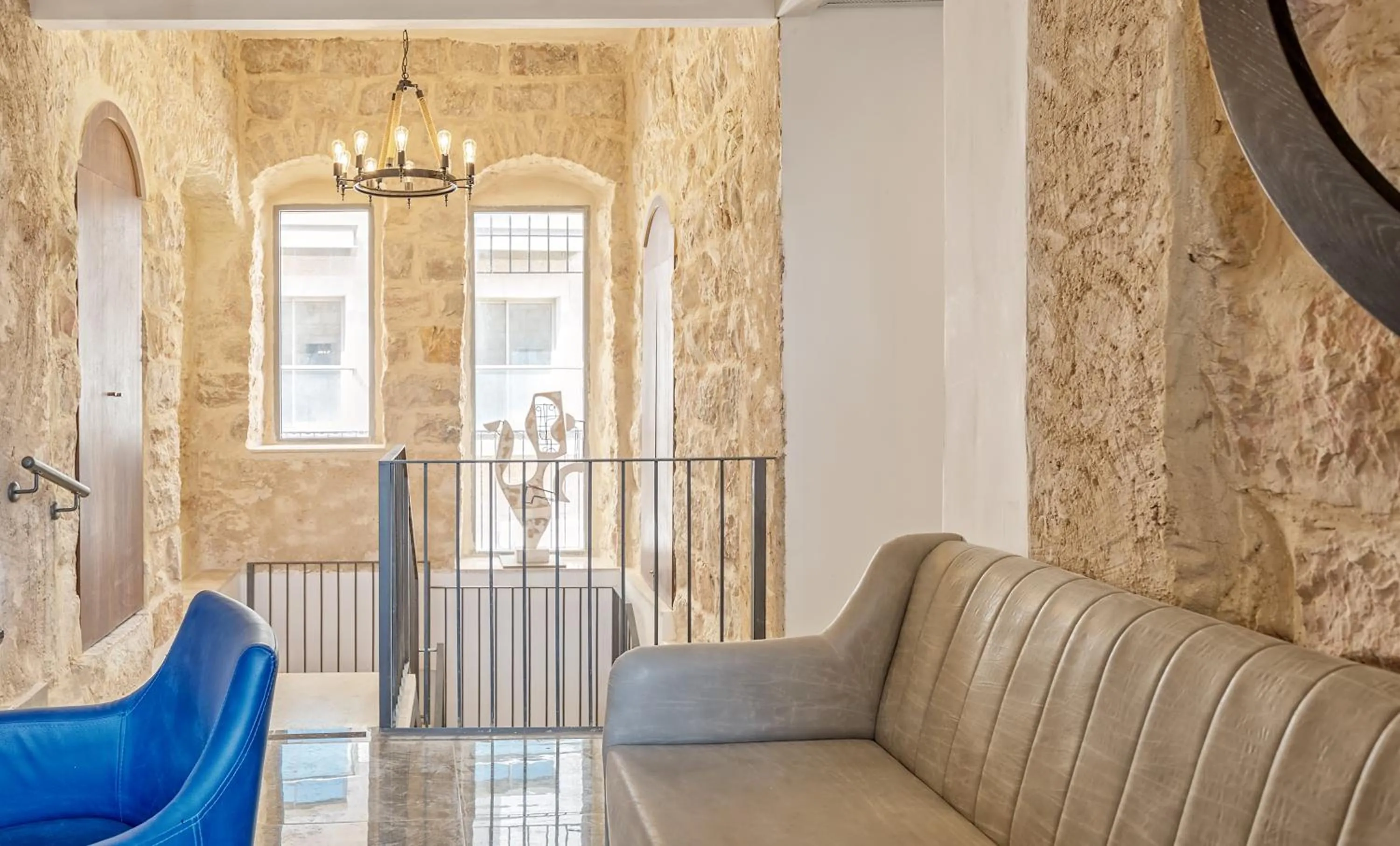 Seating area in Heleni Hotel