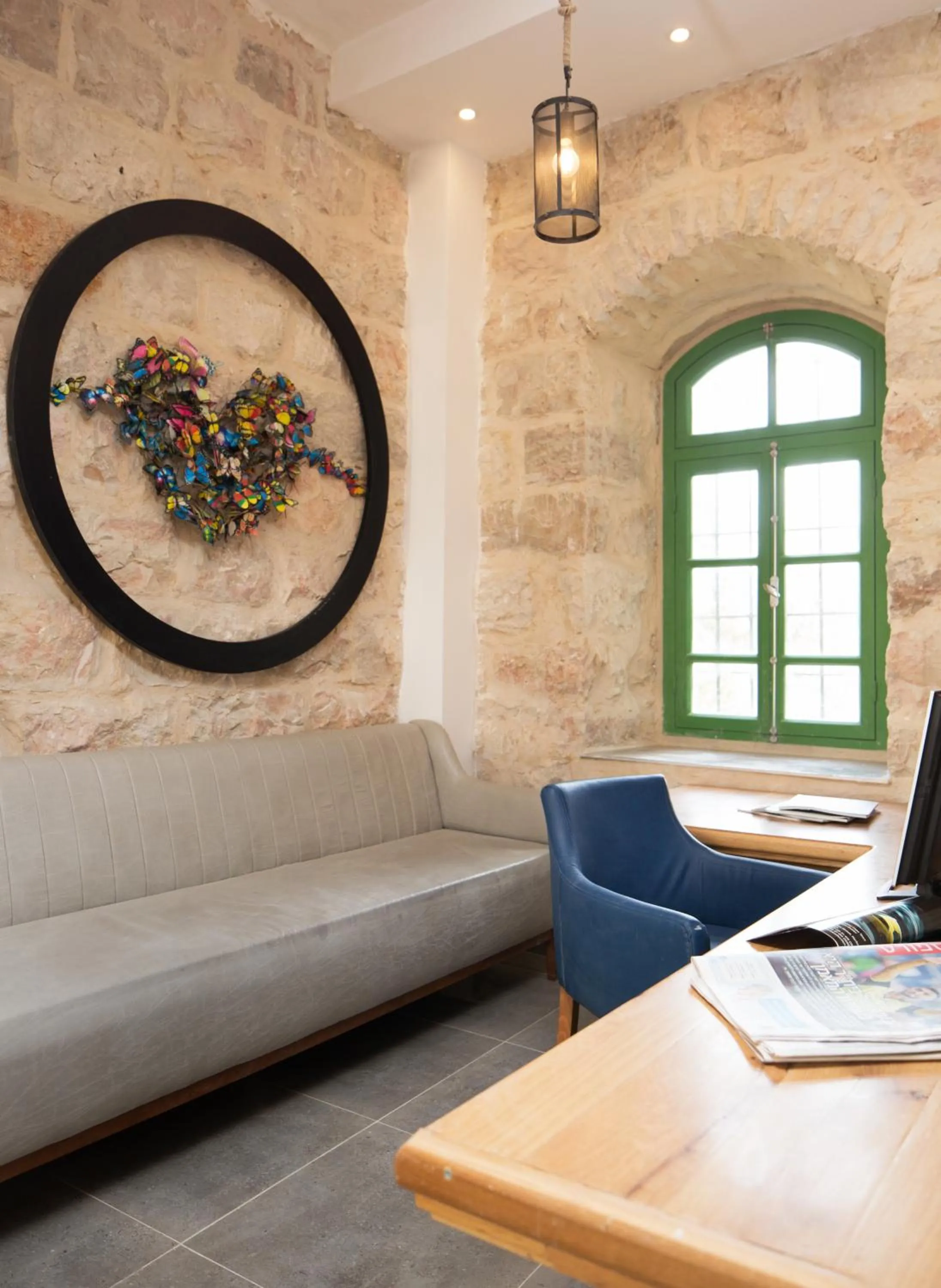 Seating area in Heleni Hotel