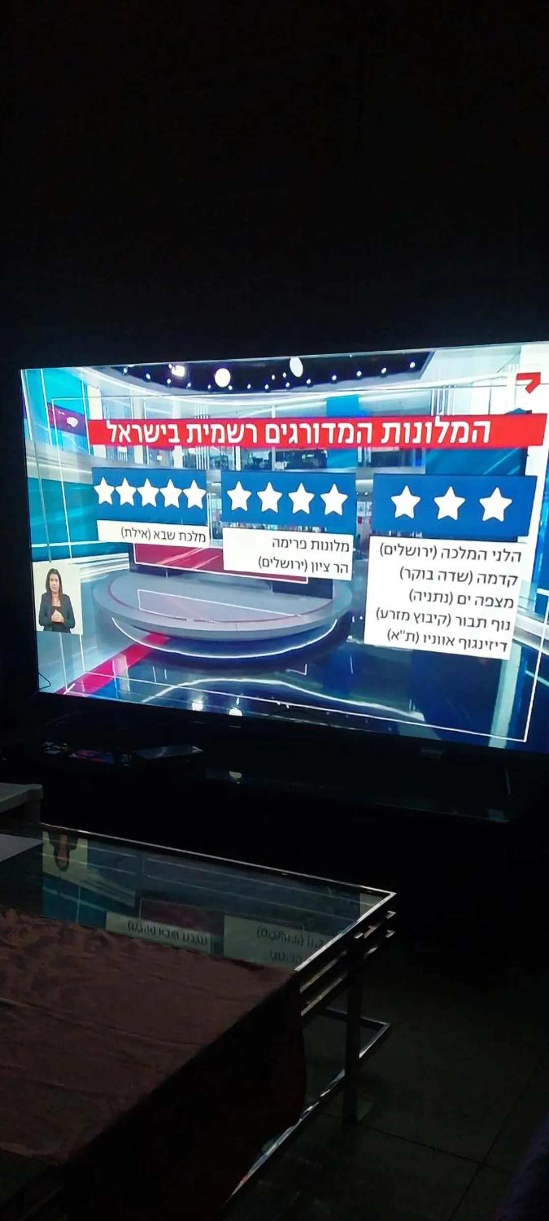 Communal lounge/ TV room in Heleni Hotel