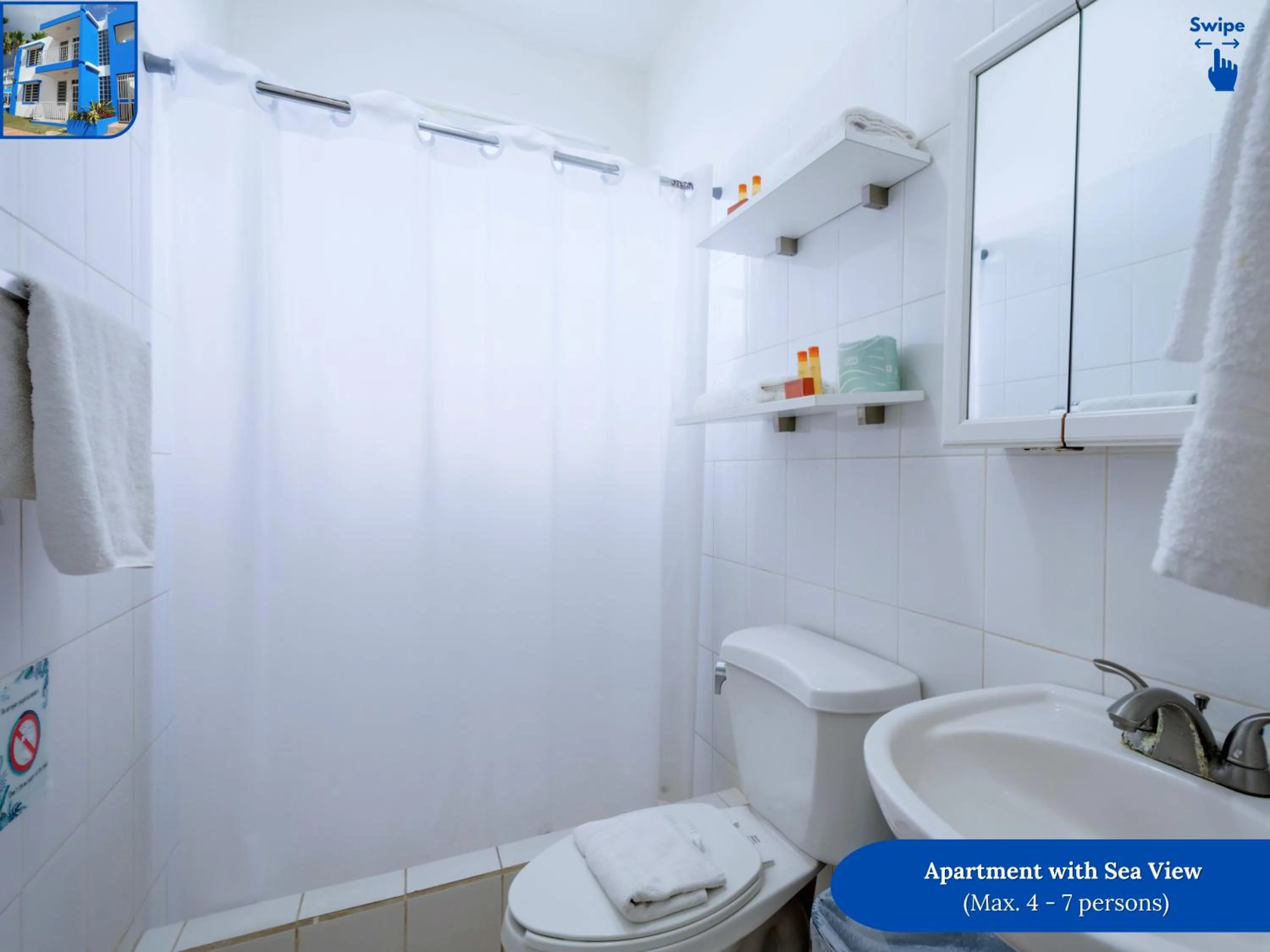 Shower in West Coast Inn's