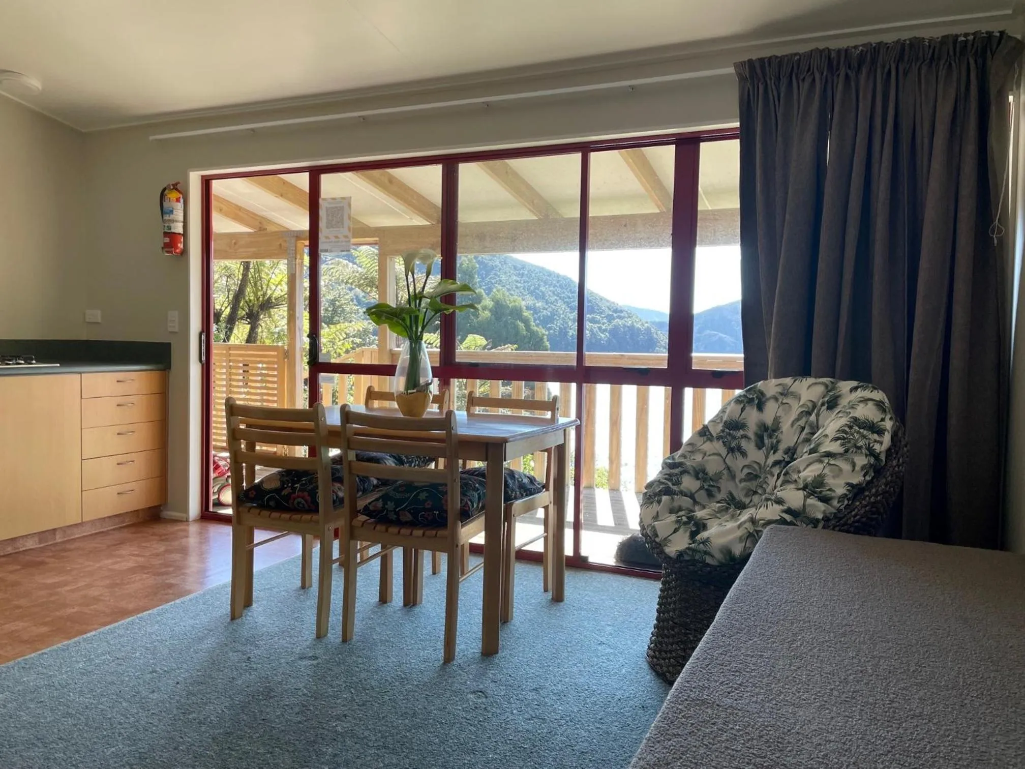 Living room in The Lodge At Te Rawa
