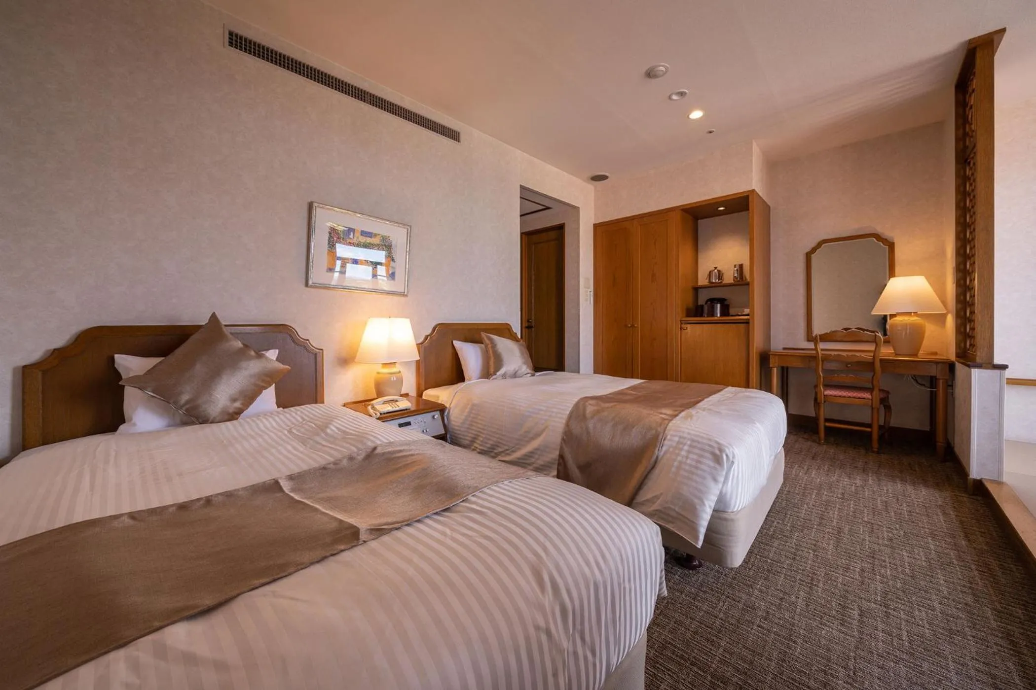 Photo of the whole room, Bed in Ooedo Onsen Monogatari Premium Saikaibashi