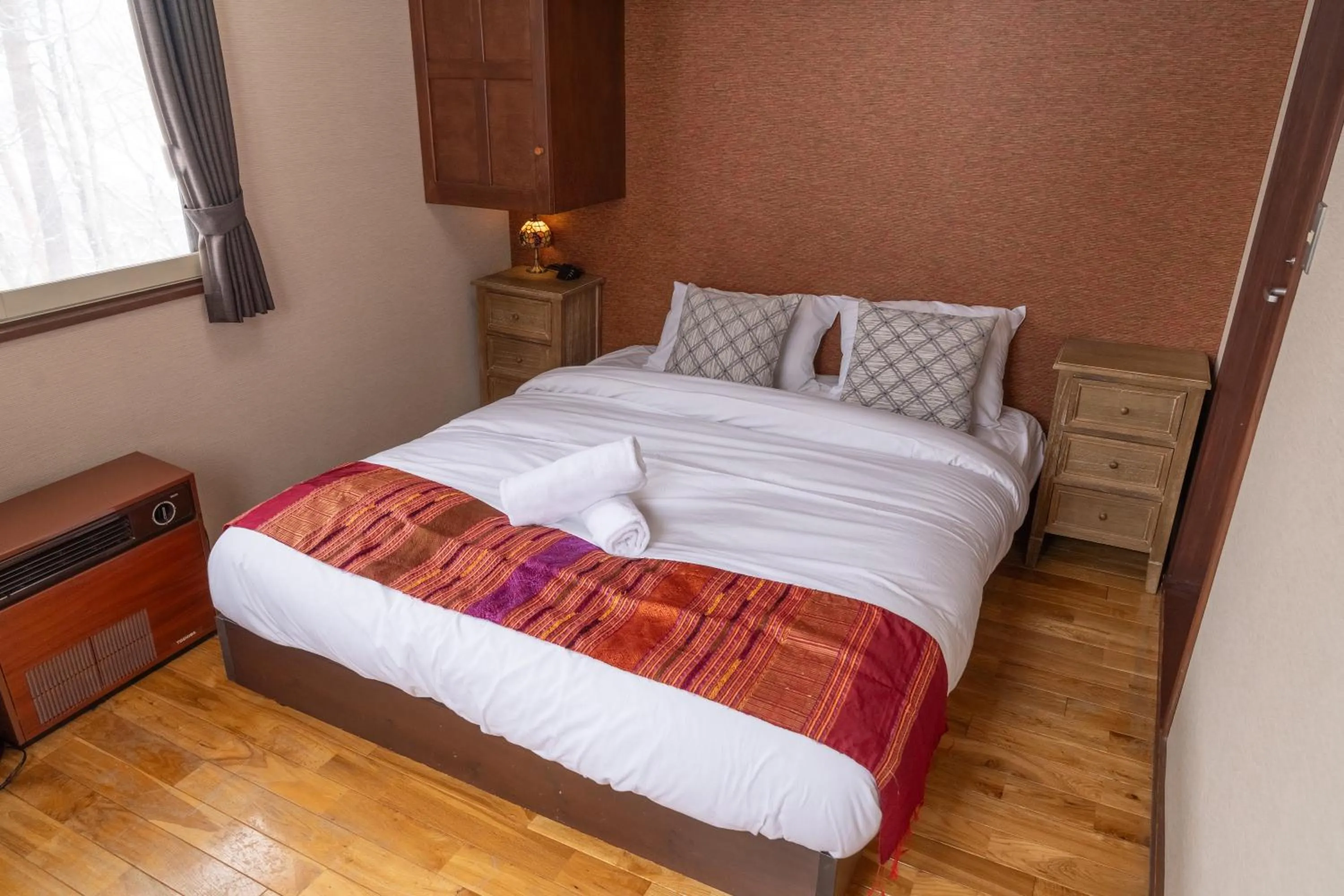 Bed in Panketo Lodge & Yoga Studio