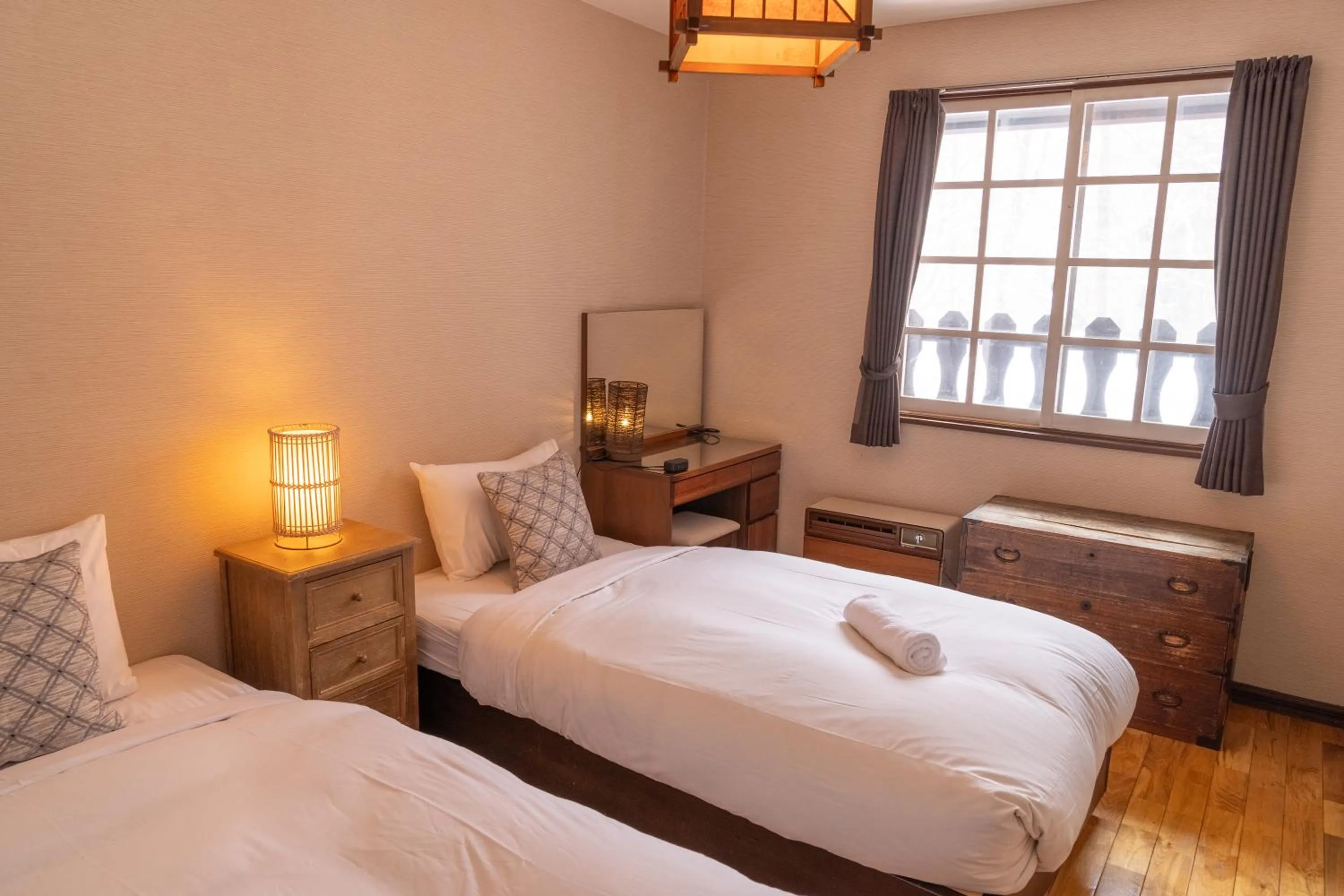 Bed in Panketo Lodge & Yoga Studio