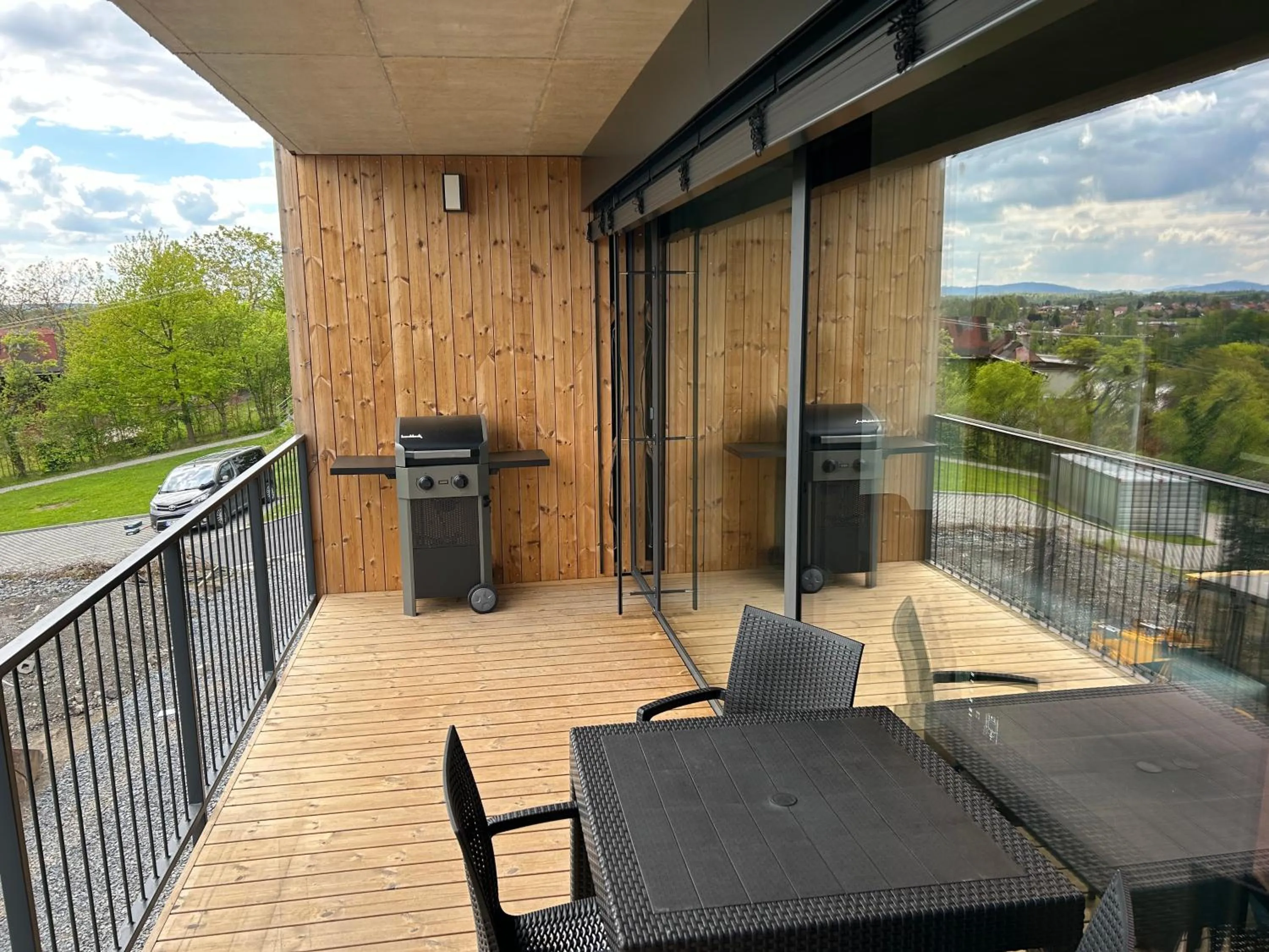 Balcony/Terrace in Retro chaty Soběšky