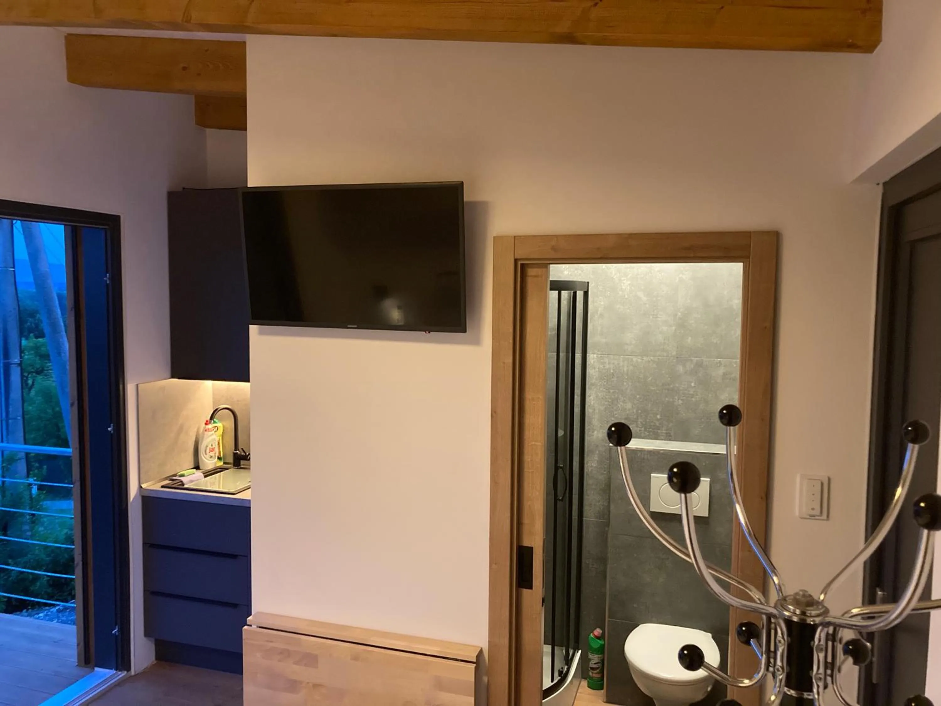 Shower in Retro chaty Soběšky