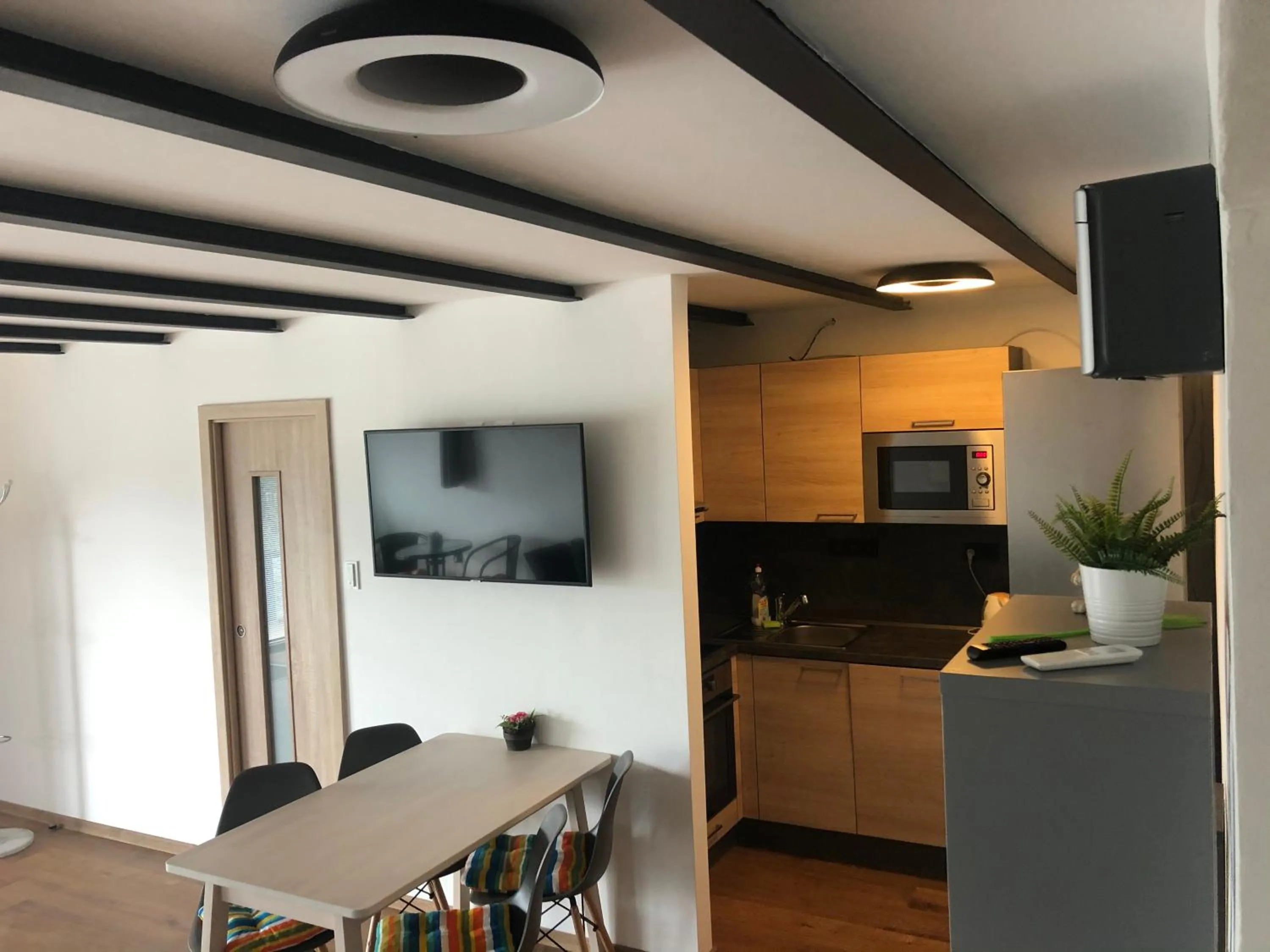 Dining area in Retro chaty Soběšky