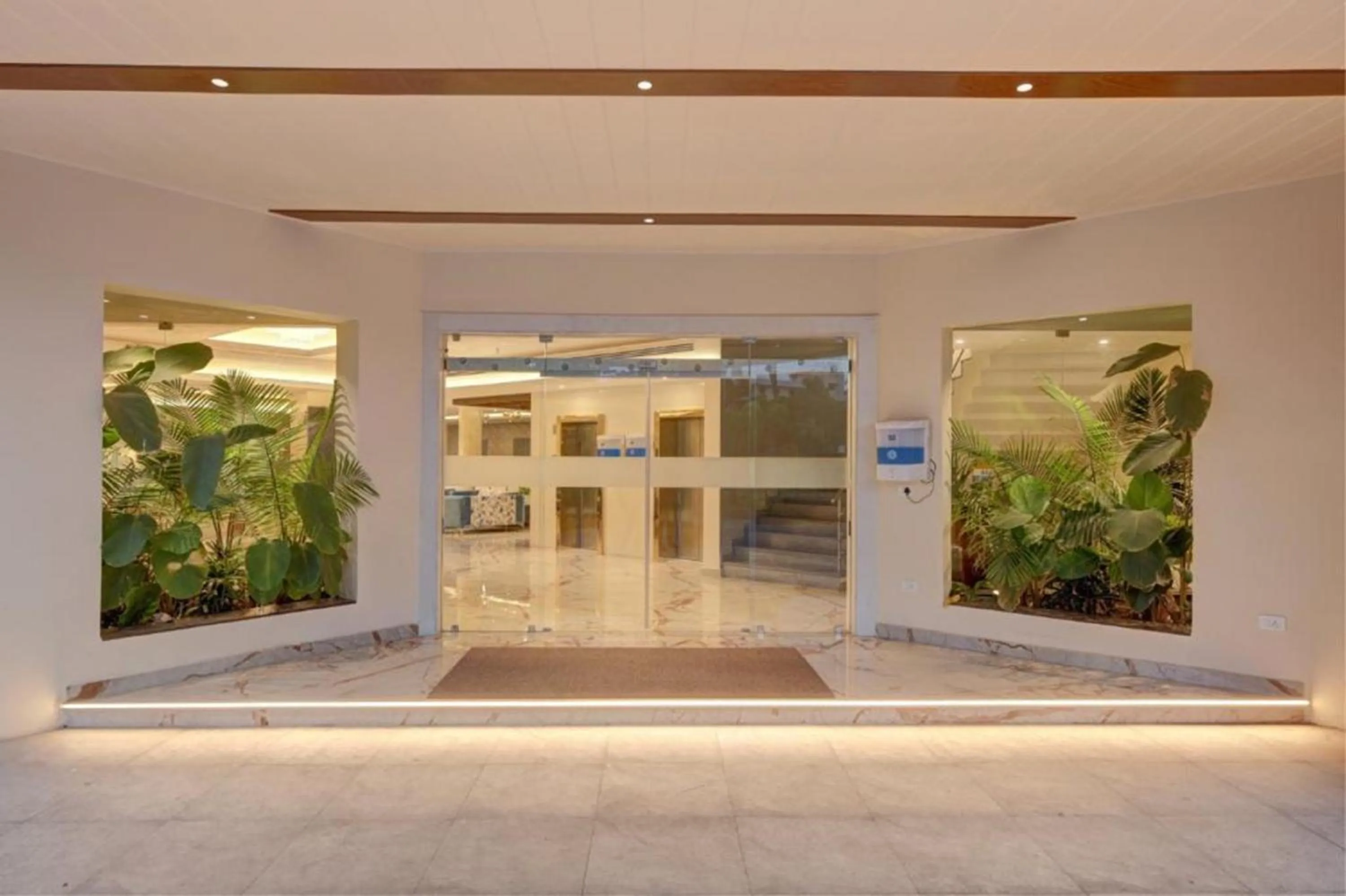 Facade/entrance in IMA House