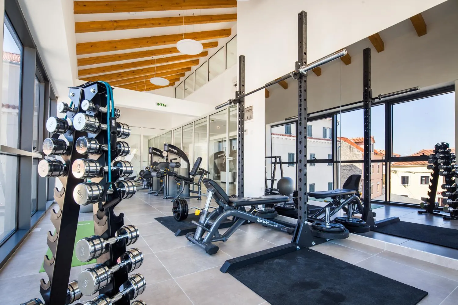 Fitness centre/facilities in Hotel Borovnik