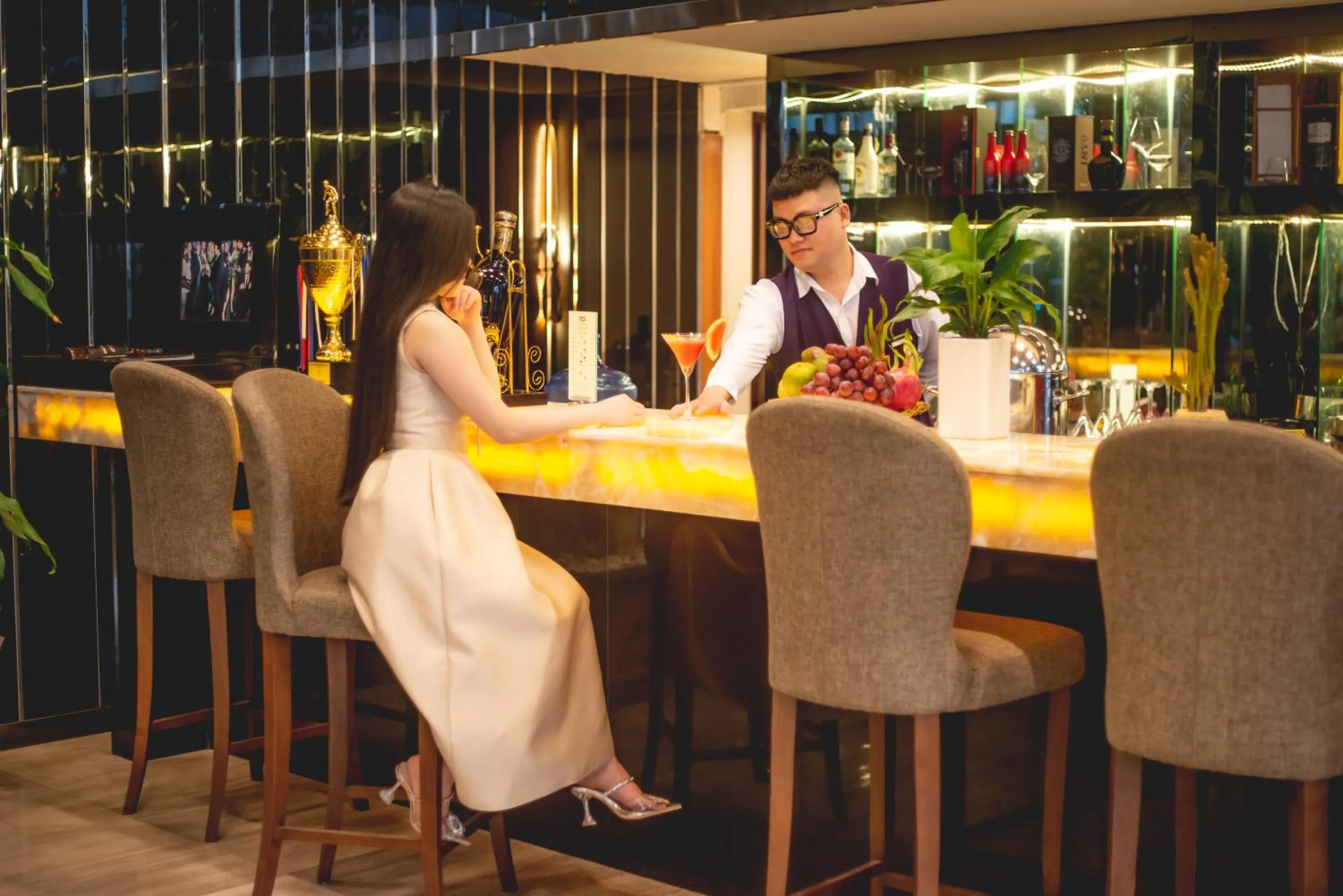 Lounge or bar in Bien Bac Hotel